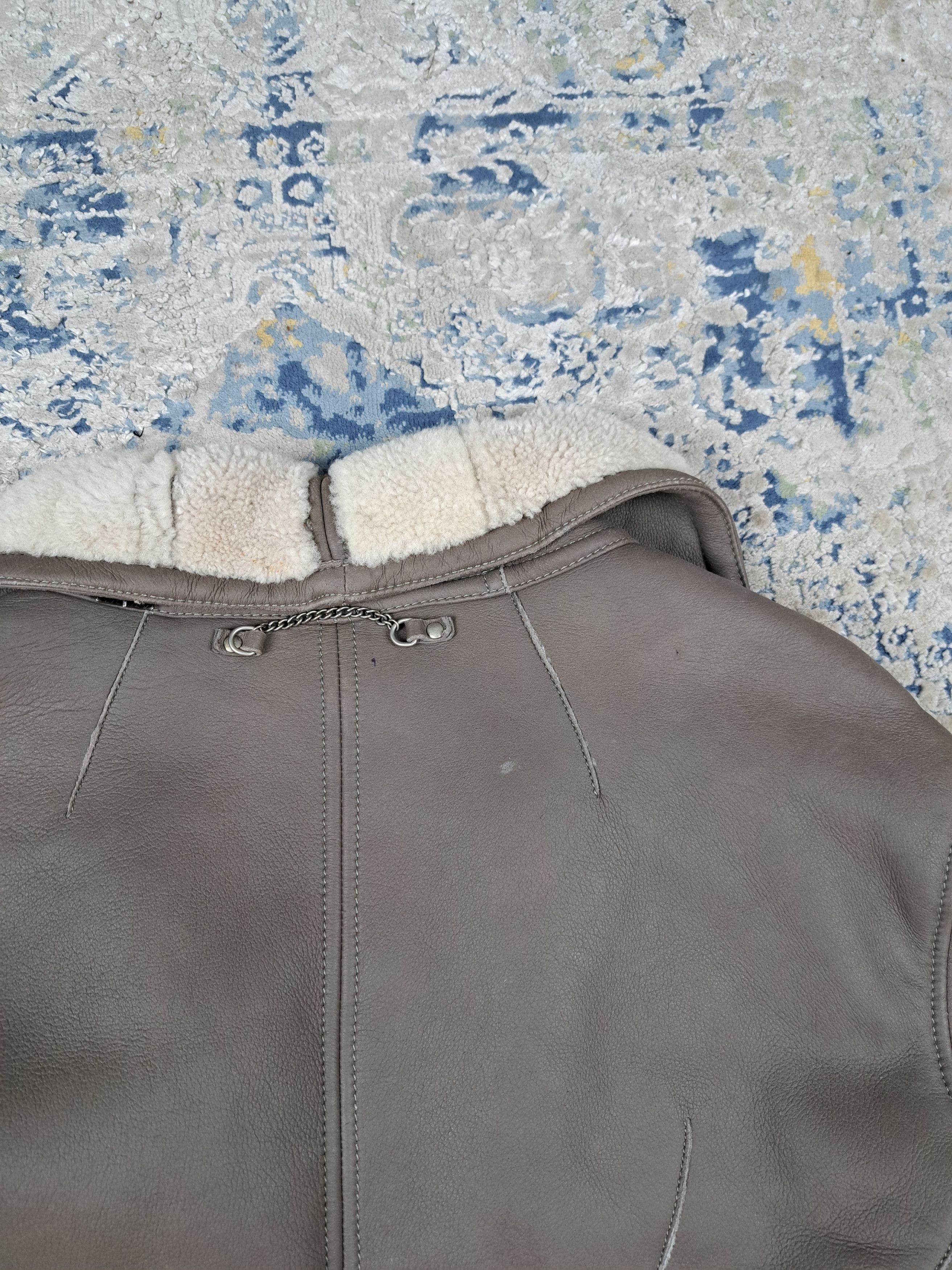 Marithe + Francois Girbaud × Vintage Vintage M+FG Lambskin Leather Shearling Ramones Jacket Size M / US 6-8 / IT 42-44 - 13 Thumbnail