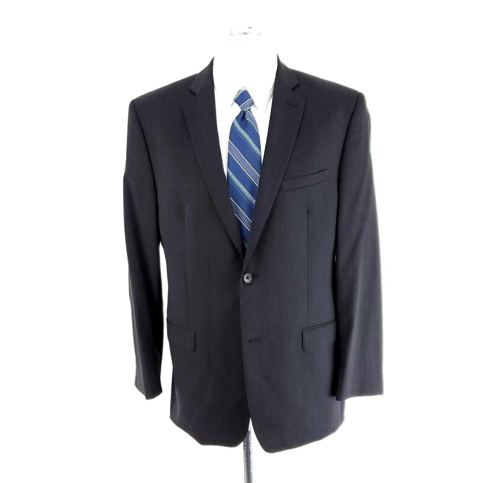 Joseph Abboud Joseph Abboud Wool 2 Button Blazer 40R Gray Size 40R - 3 Thumbnail