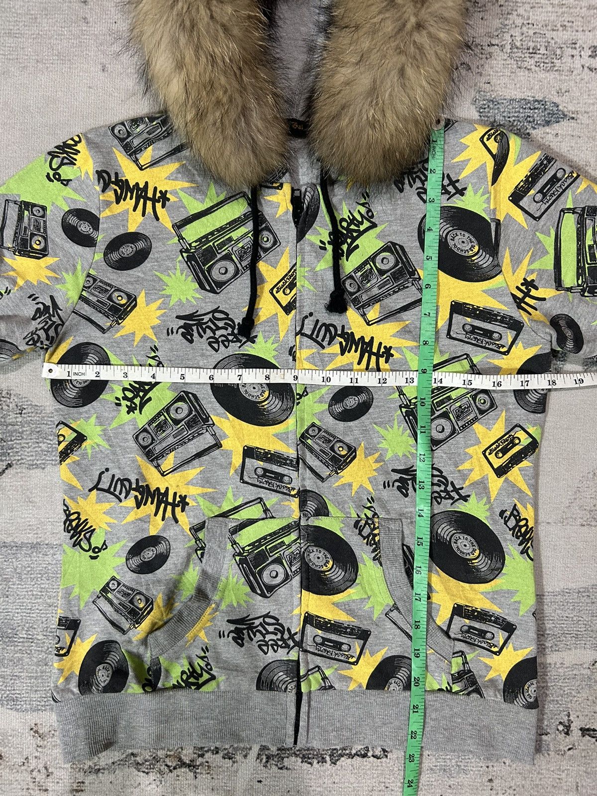 00s goa fur hoodie knit japanese labelGoa Raccoon fur hoodies