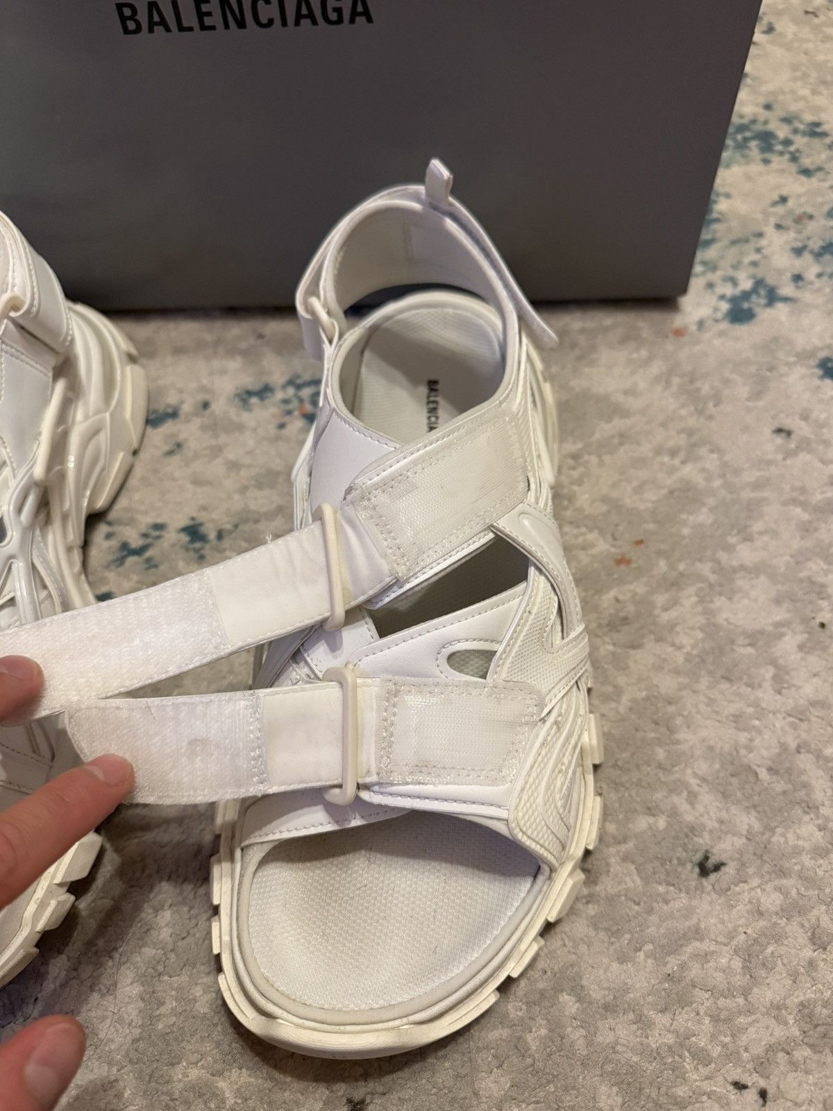 Balenciaga Balenciaga Track Sandal White Size US 11 / EU 44 - 3 Thumbnail