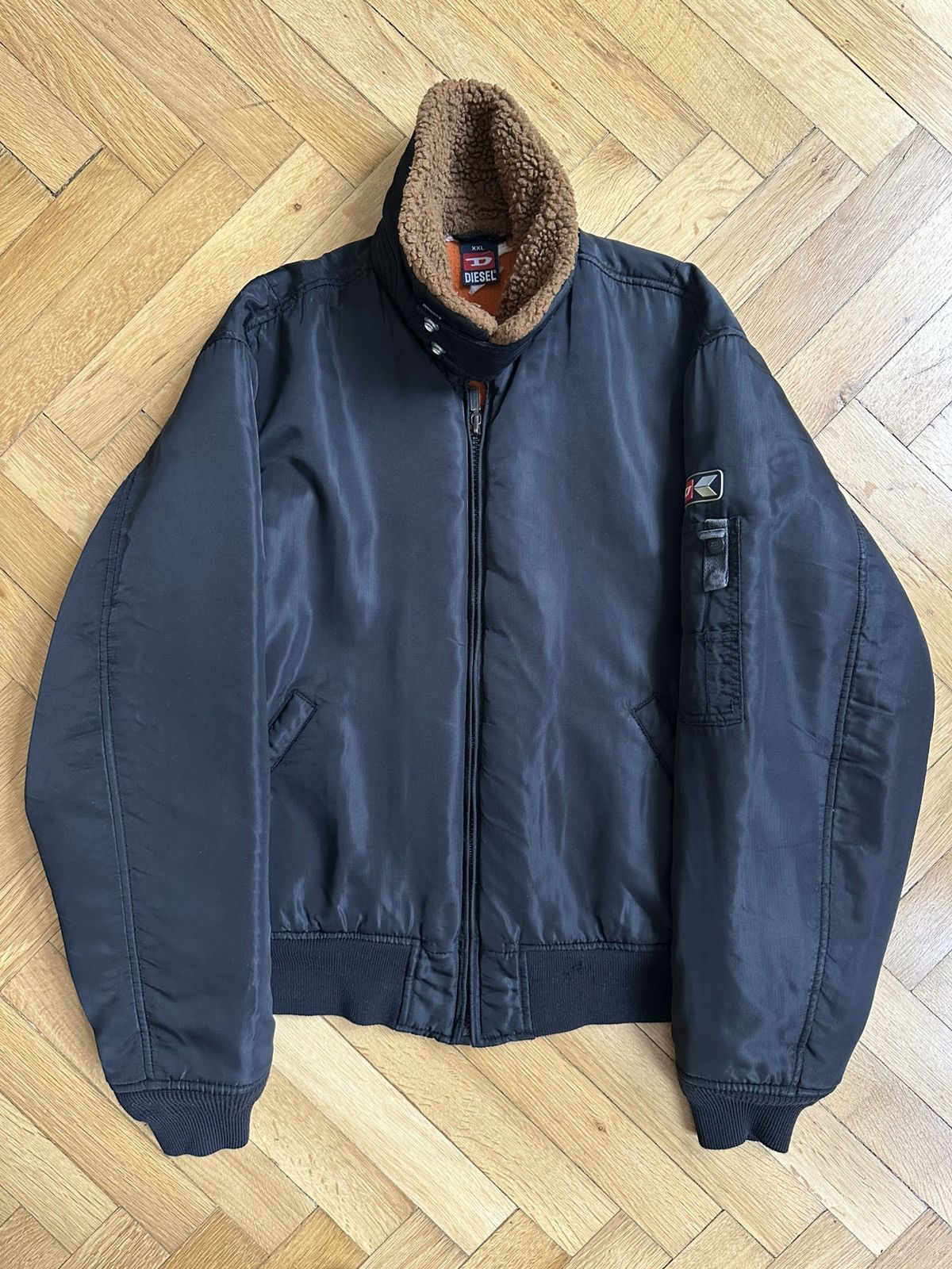Diesel Diesel Vintage Rare Army Military Cropped Bomber Jacket Size US XL / EU 56 / 4 - 2 Thumbnail