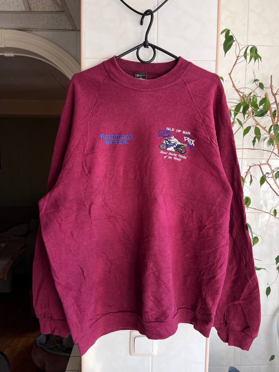 Japanese Brand Vintage 1993 Honda Rothmans Racing Team Sweatshirt Crewneck Size US XL / EU 56 / 4 - 6 Thumbnail