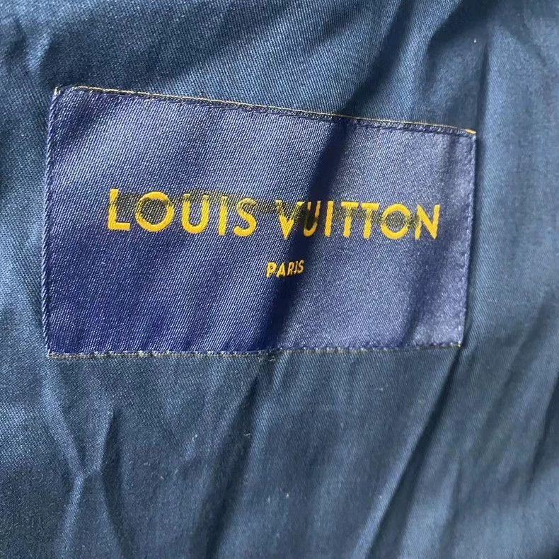 Louis Vuitton Louis Vuitton Blue Embossed Logo Denim Jacket-2506 Size US L / EU 52-54 / 3 - 5 Thumbnail