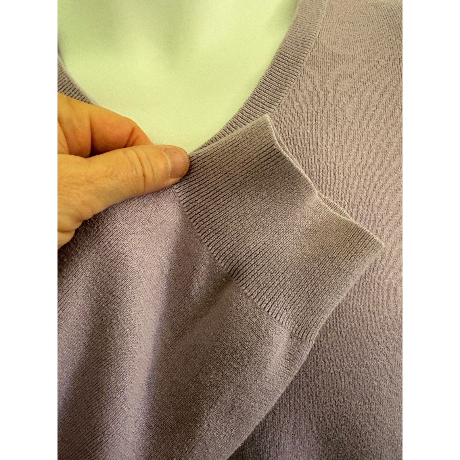 Polo Ralph Lauren Vintage Polo Ralph Lauren Light Purple V-neck Sweater. XXL Size US XXL / EU 58 / 5 - 5 Thumbnail
