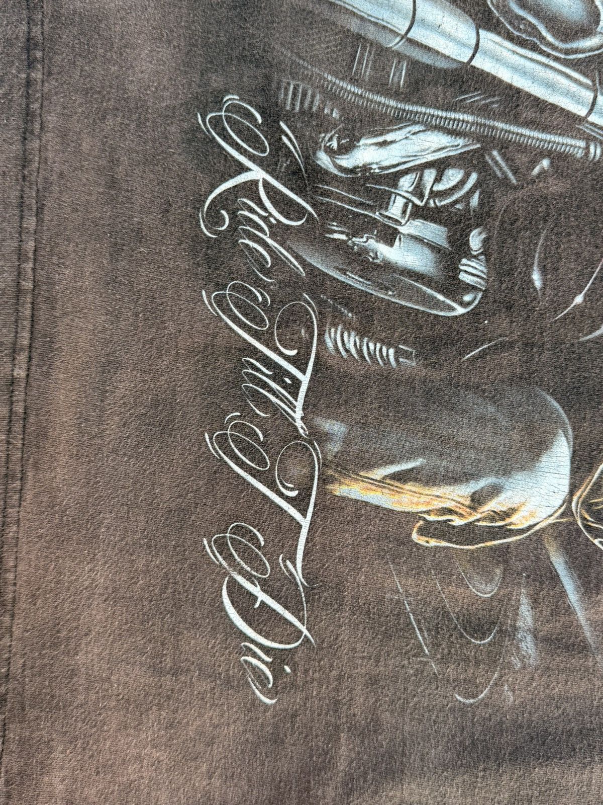 Vintage Vintage “Ride Till I Die” Biker Tank – Skeleton Motorcycle Size US XL / EU 56 / 4 - 3 Thumbnail