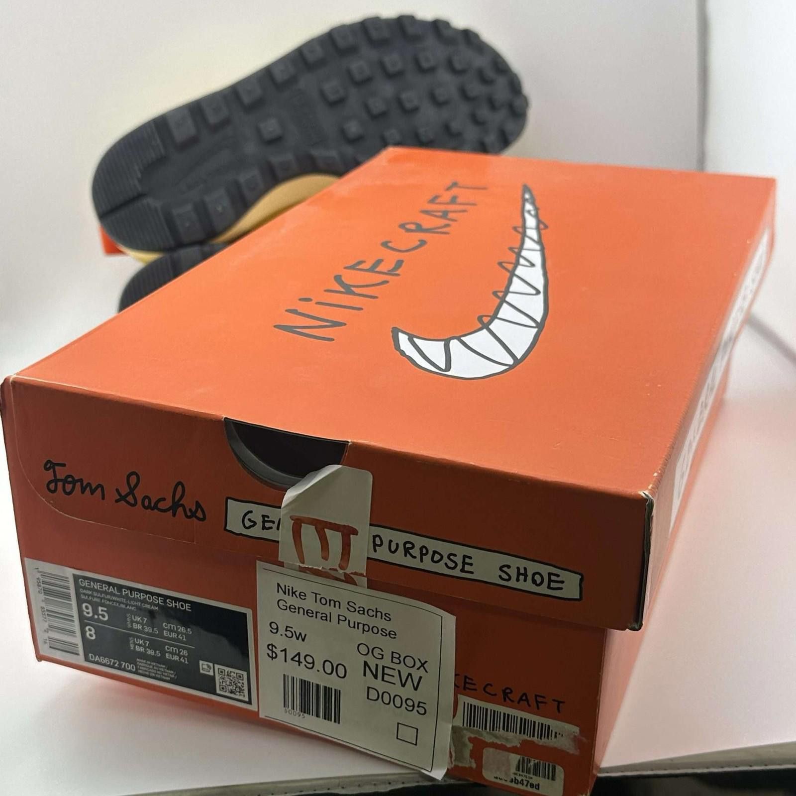 Nike Nike Tom Sachs Shoe Dark Sulfur 9.5W New With Box Size US 9.5 / IT 39.5 - 7 Thumbnail