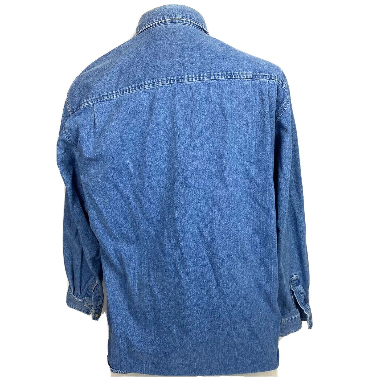Guess Vintage Guess button up Denim Shirt Size Large Boyfriend Size US L / EU 52-54 / 3 - 4 Thumbnail