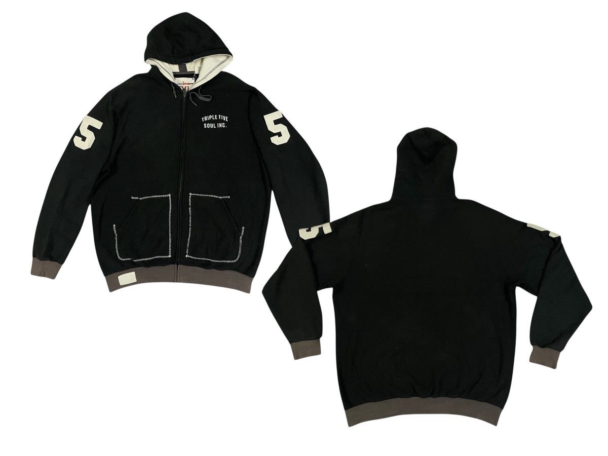 Japanese Brand × Triple 5 Soul × Vintage 2000s TRIPLE 5 SOUL ZIPPER HOODIE RARE DESIGN SIZE XXL Size US XXL / EU 58 / 5 - 1 Thumbnail