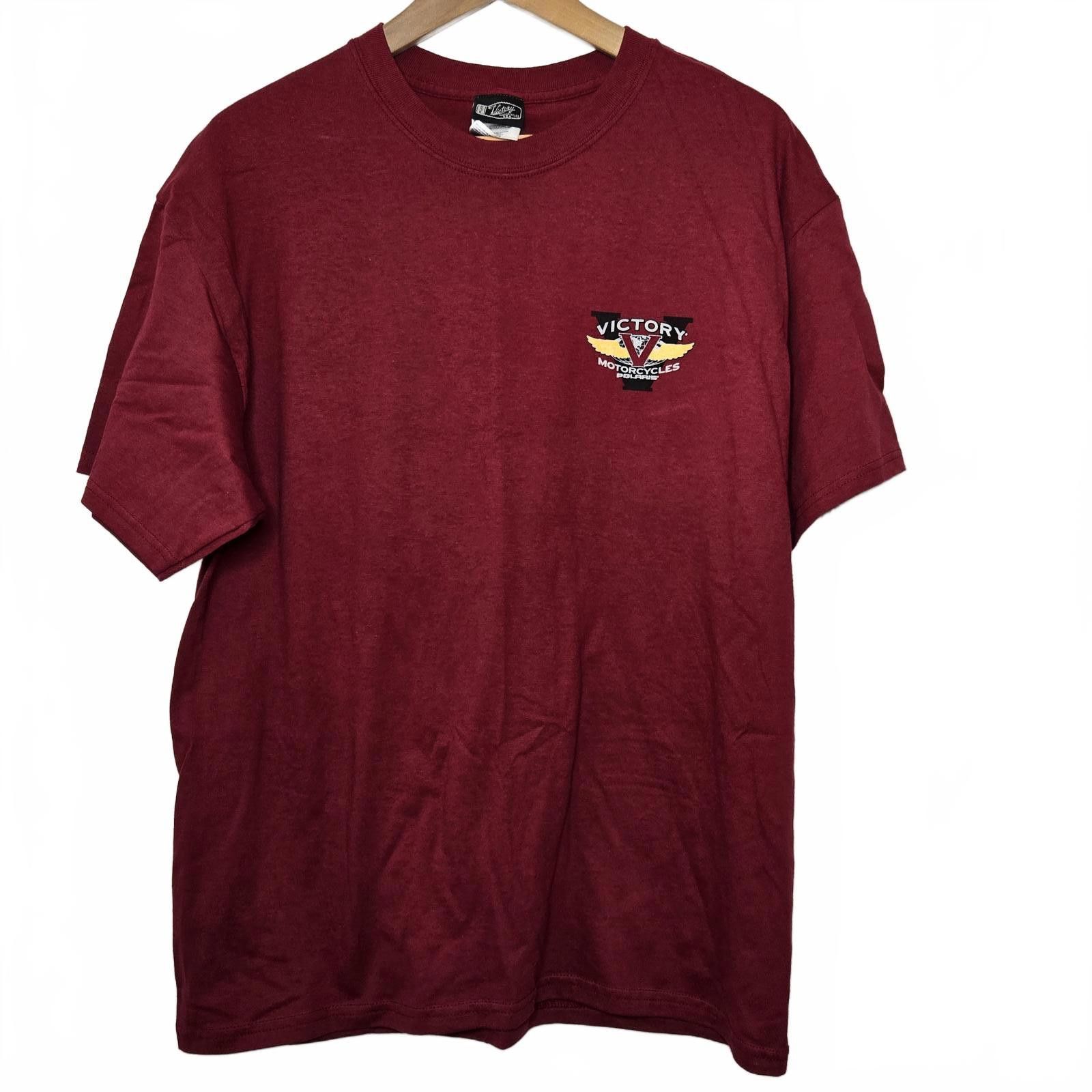 Designer Victory Motorcycle Shirt Men's Karge Tee Red Size US L / EU 52-54 / 3 - 1 Thumbnail