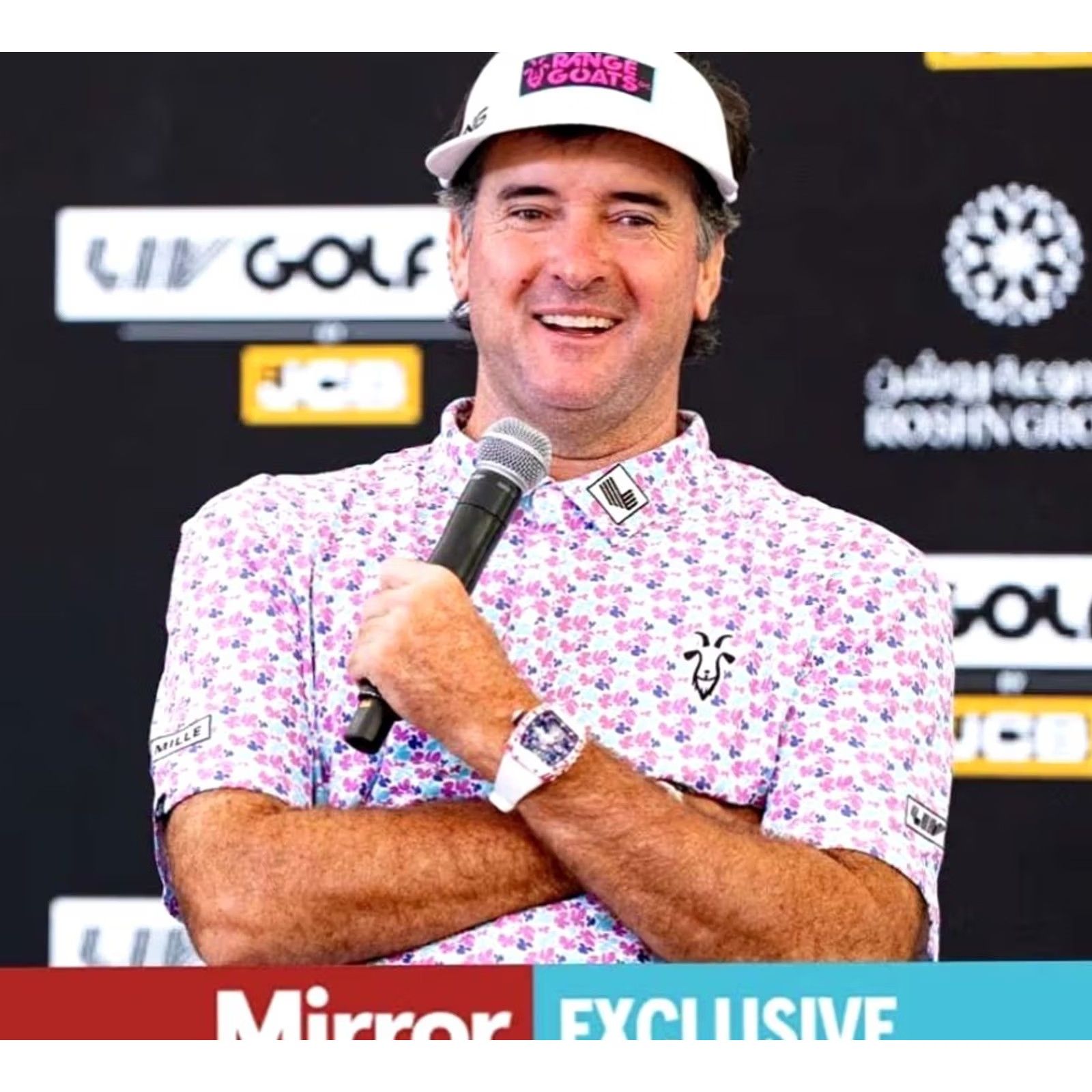 Vintage Swannies Shirt Mens M Polo LIV Golf RangeGoats Floral Bubba Watson Size US M / EU 48-50 / 2 - 2 Thumbnail