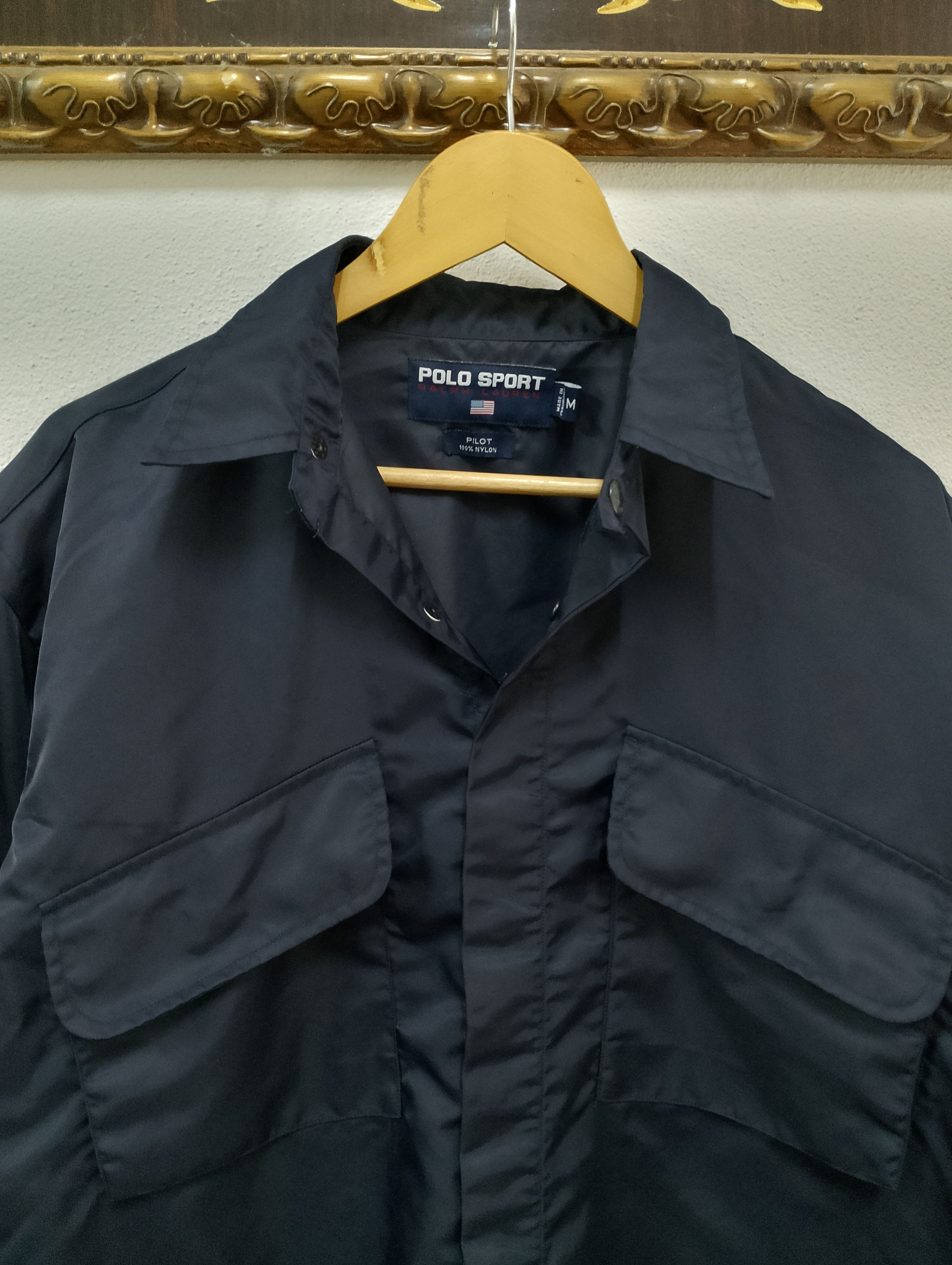 Polo Ralph Lauren Vintage 90 Polo Sport Ralph Lauren Utility Shirt Size US M / EU 48-50 / 2 - 2 Thumbnail