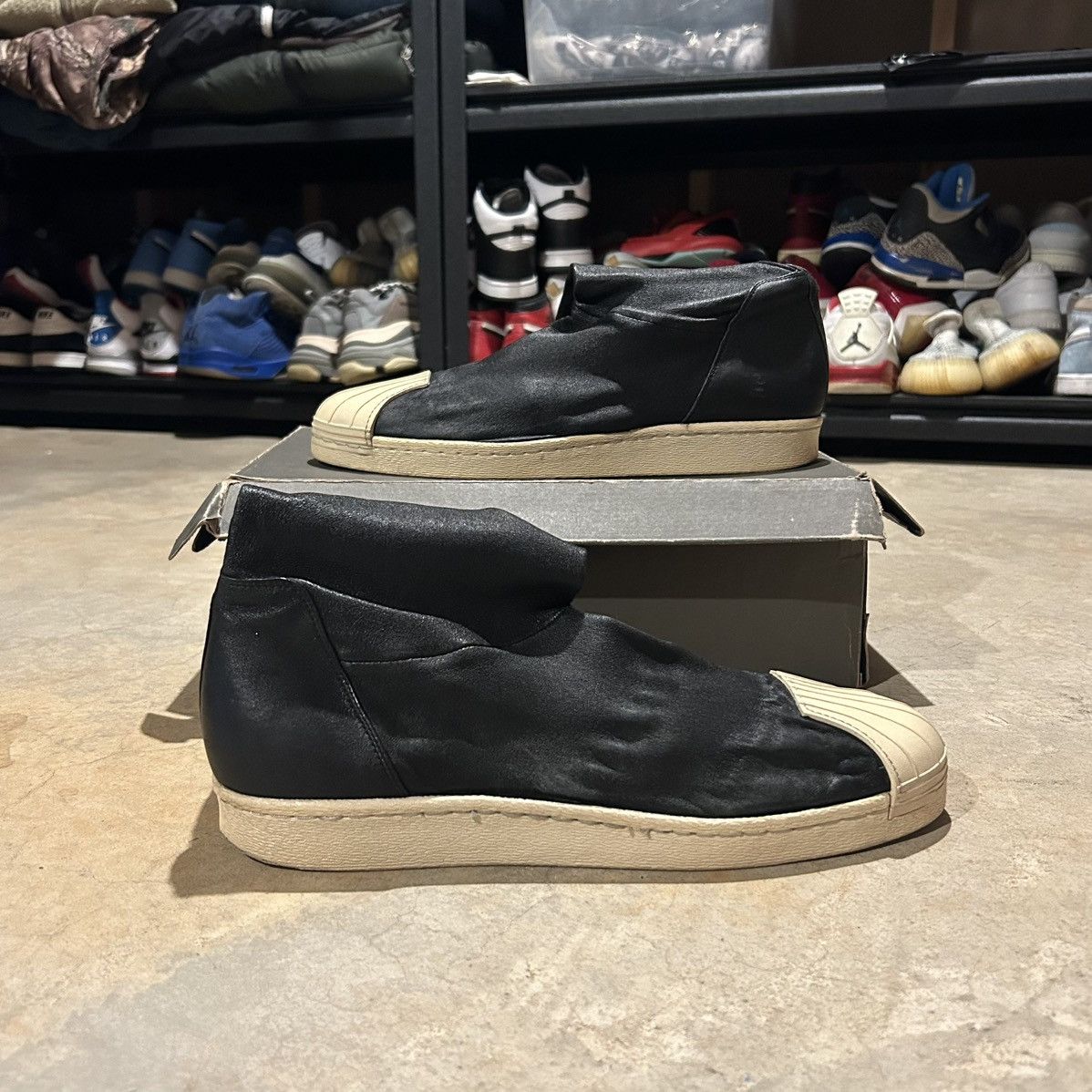 Adidas × Rick Owens Rick Owens SS15 Faun Adidas Superstar Leather Boot US 11.5 Size US 11.5 / EU 44-45 - 3 Thumbnail