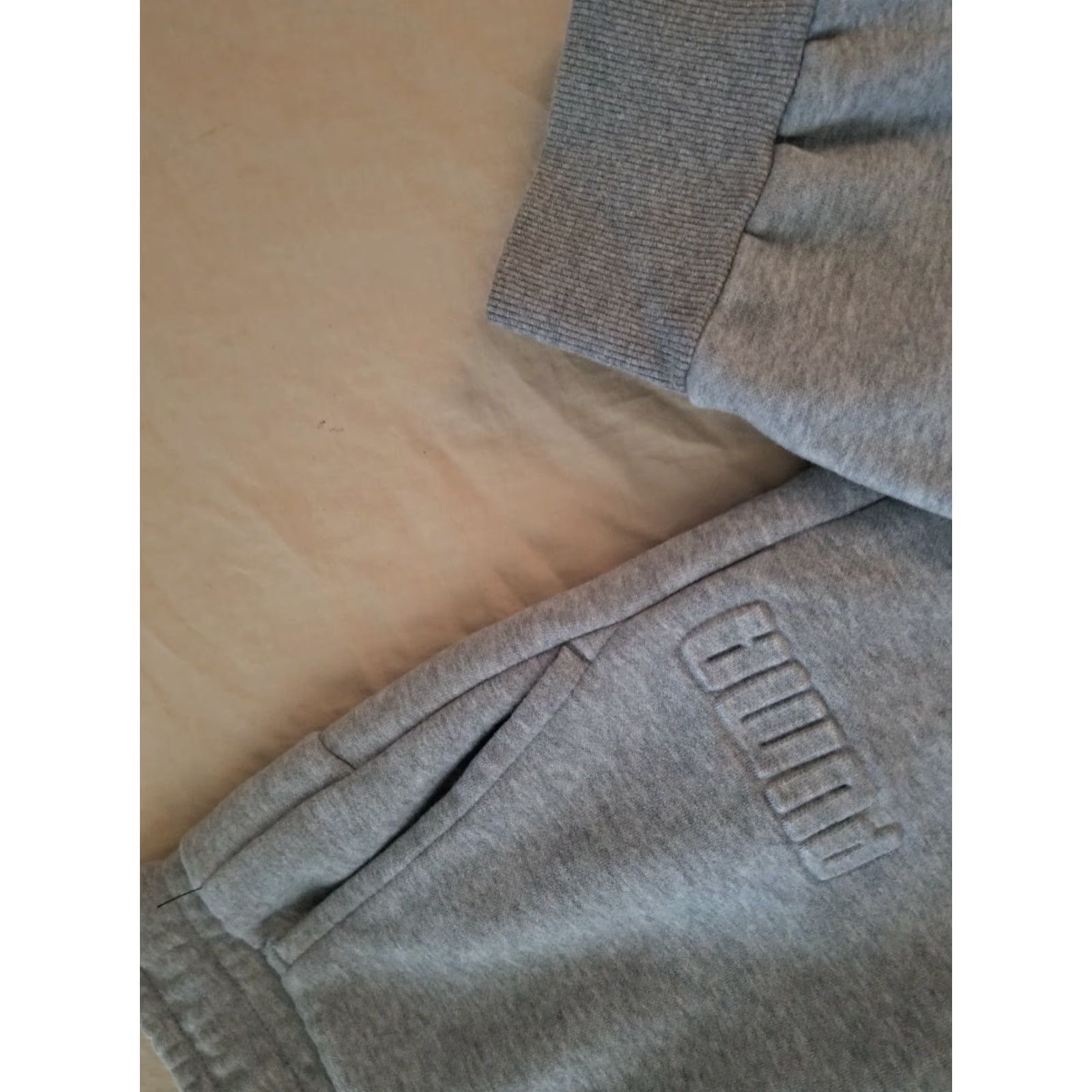 Puma PUMA Mens Athletic Jogger Pants XL Gray Athletic Gym Workout Regular Size Pants Mens XL Gray Jogger Size US 36 / EU 52 - 5 Thumbnail