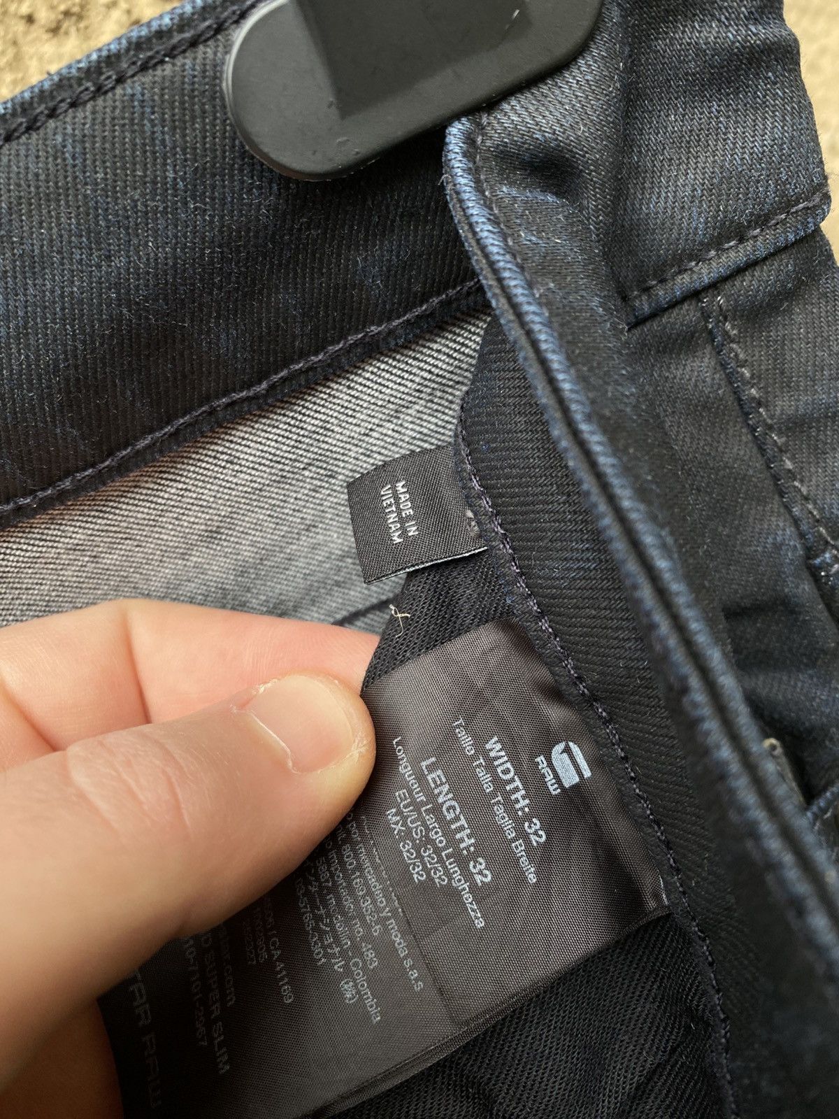 G-Star G Star Raw Revend Super Slim Waxed Denim Jeans Pants 32/32 Size US 32 / EU 48 - 9 Thumbnail