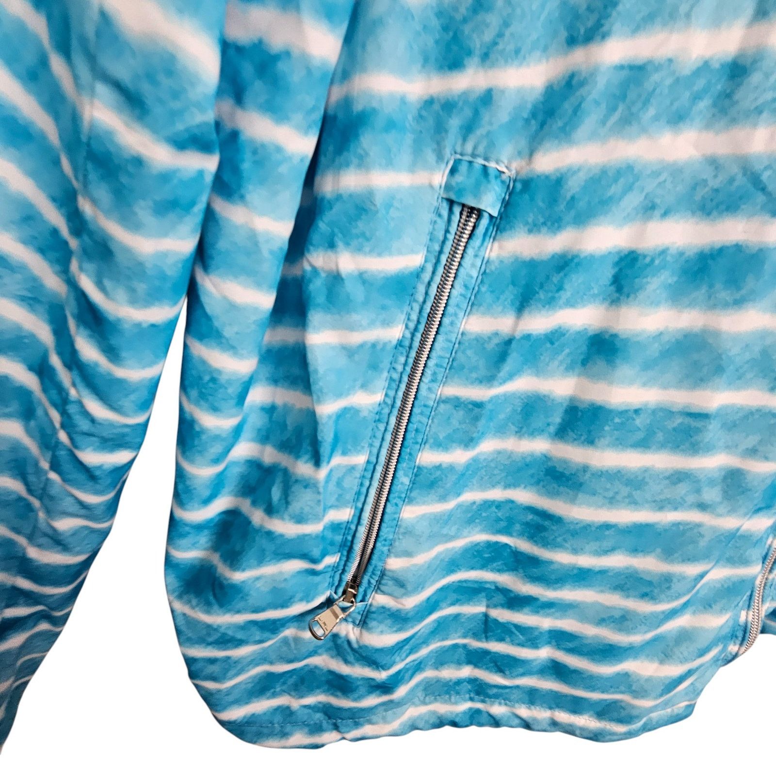 Ralph Lauren Ralph Lauren Active Striped Full Zip Windbreaker Jacket Size XL / US 12-14 / IT 48-50 - 4 Thumbnail