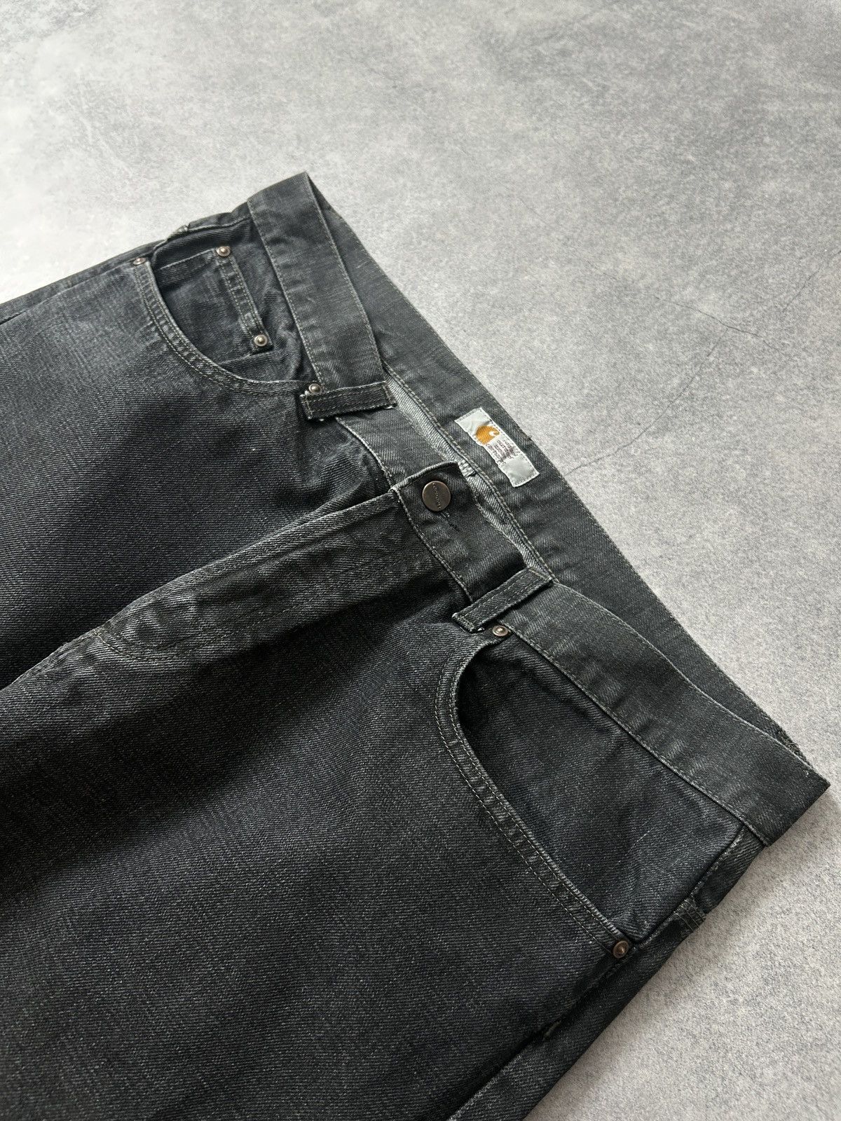 Carhartt Vintage Carhartt Black washed baggy jeans mens y2k Size US 34 / EU 50 - 6 Thumbnail