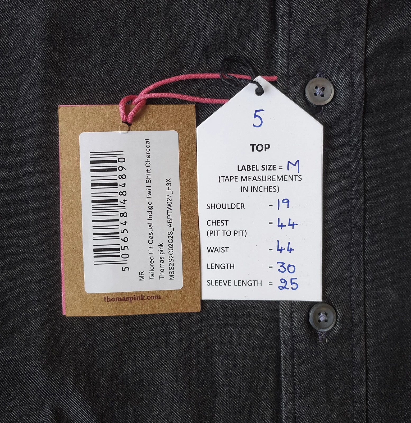 Thomas Pink Thomas Pink Casual Indigo Twill Shirt Free Shipping T/5 Size US M / EU 48-50 / 2 - 9 Thumbnail
