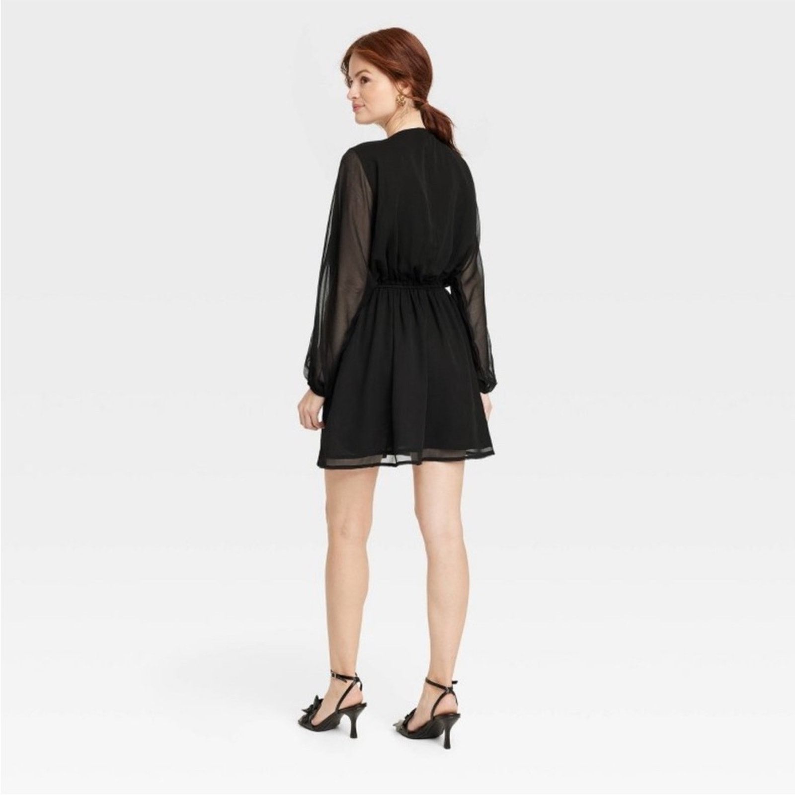 Other NWT a new day balloon long sleeve mini dress Size S / US 4 / IT 40 - 2 Thumbnail