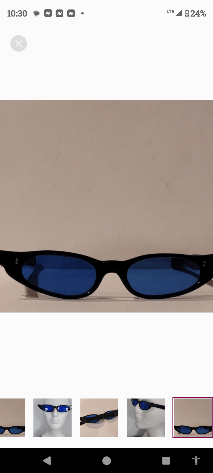 '58 Mod Pinup girl Cateye Glass Sunglasses Actual Vintage
