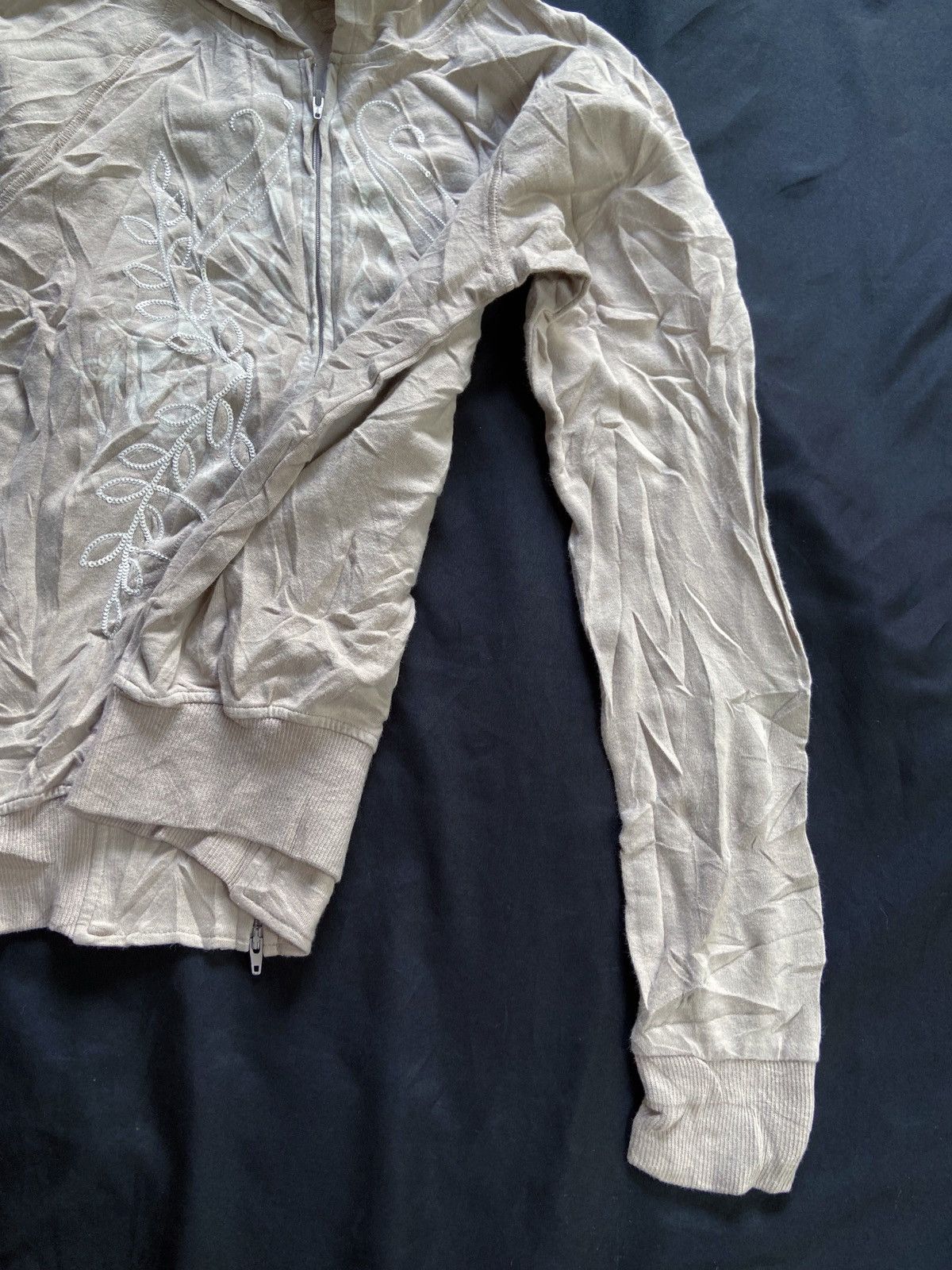 JAPANESE PUPULA HANDMADE DESIGN ZIP HOODIE
