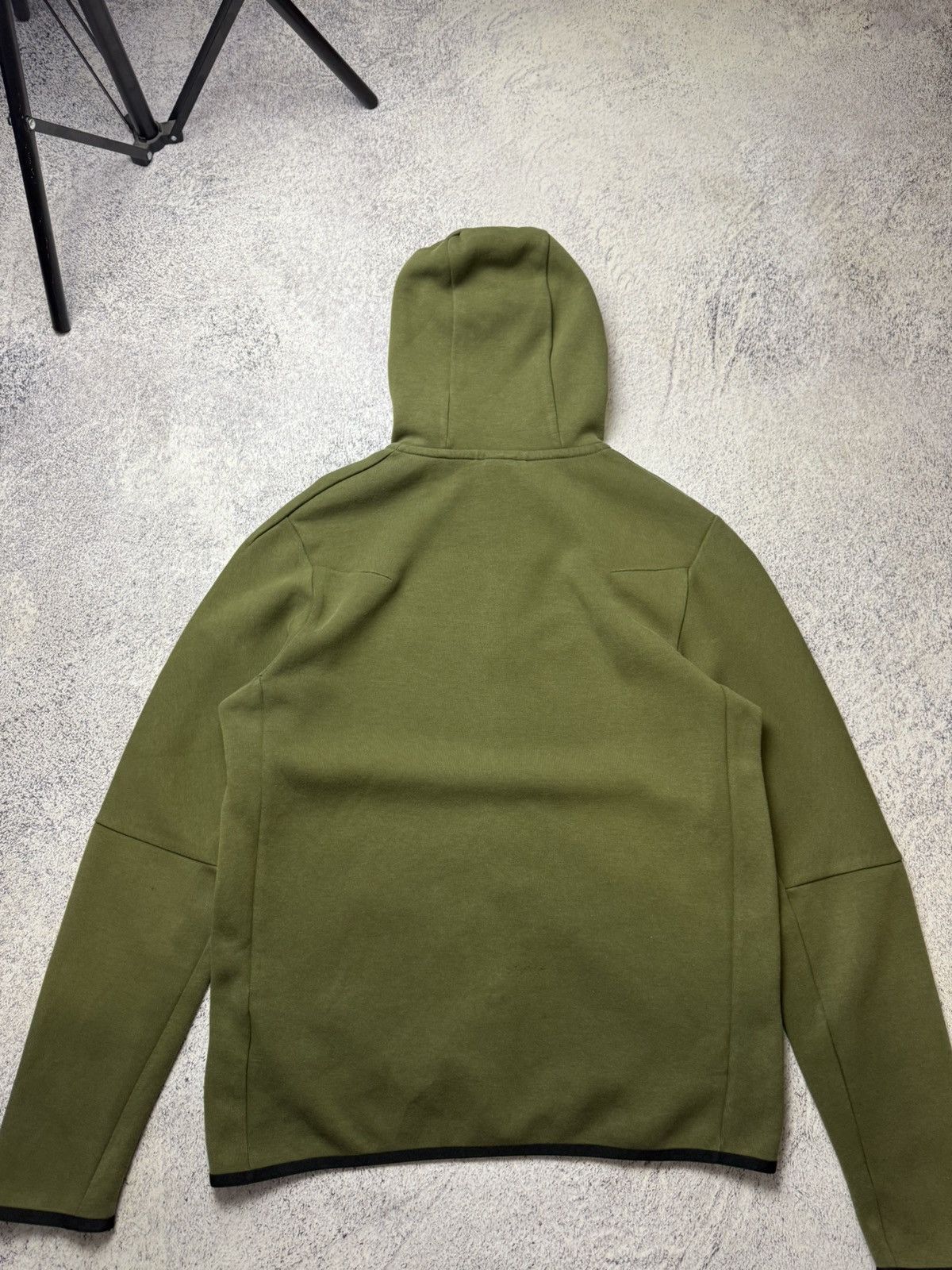 Nike Mens Nike Tach Fleece Green Zip Up Hoodie Drill Size US M / EU 48-50 / 2 - 21 Thumbnail
