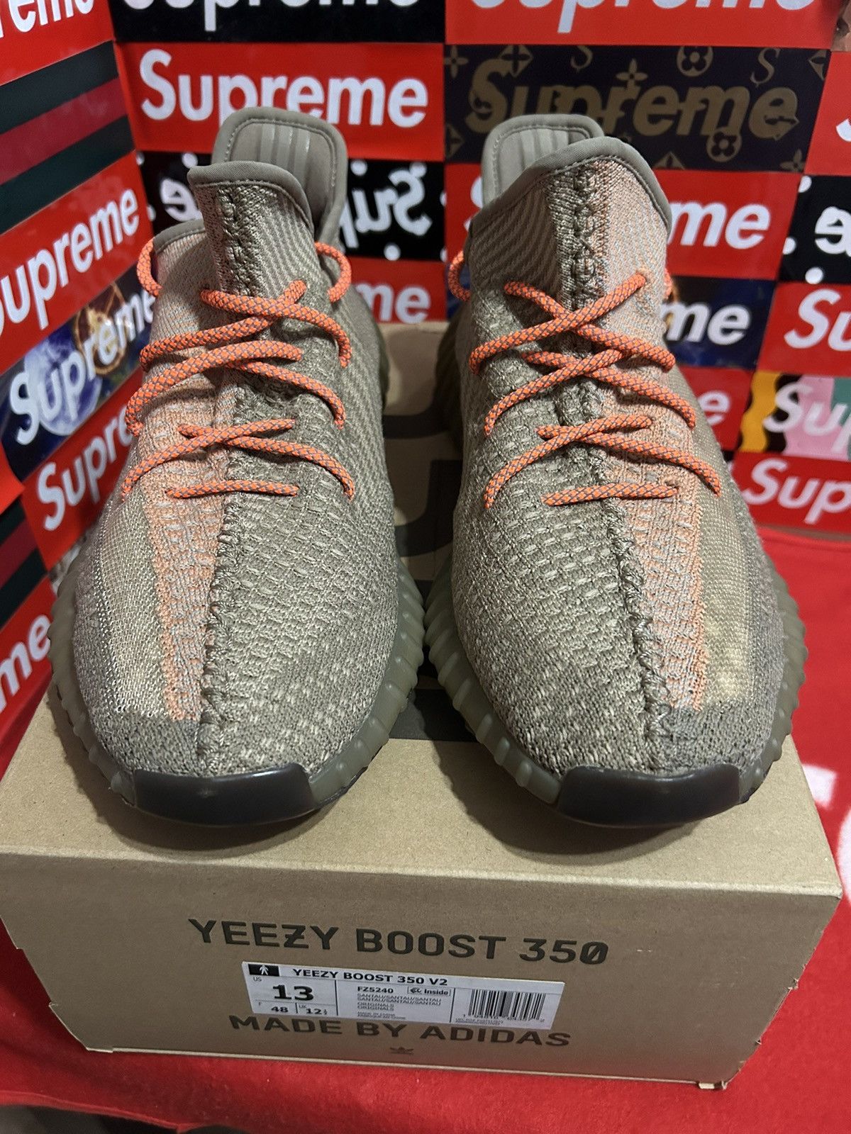 Adidas adidas Yeezy Boost 350 V2 Sand Taupe FZ5240 size 13 Size US 13 / EU 46 - 3 Thumbnail
