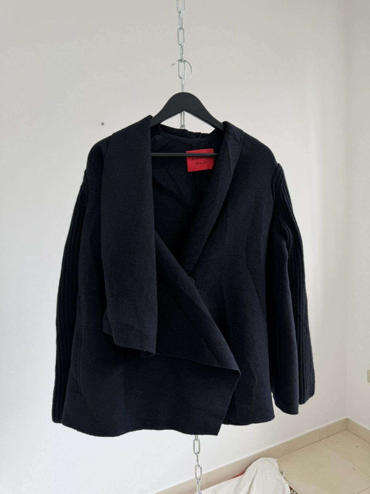 Lanvin Lanvin Hiver 2011 Wool Asymmetric Jacket Made in France Size M / US 6-8 / IT 42-44 - 2 Thumbnail