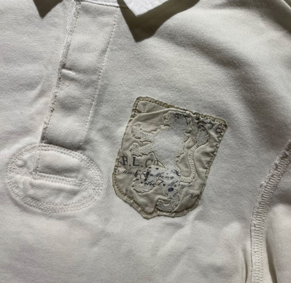 Polo Ralph Lauren Ralph Lauren Patchwork Distressed Sweatshirt K22 Size US M / EU 48-50 / 2 - 5 Thumbnail