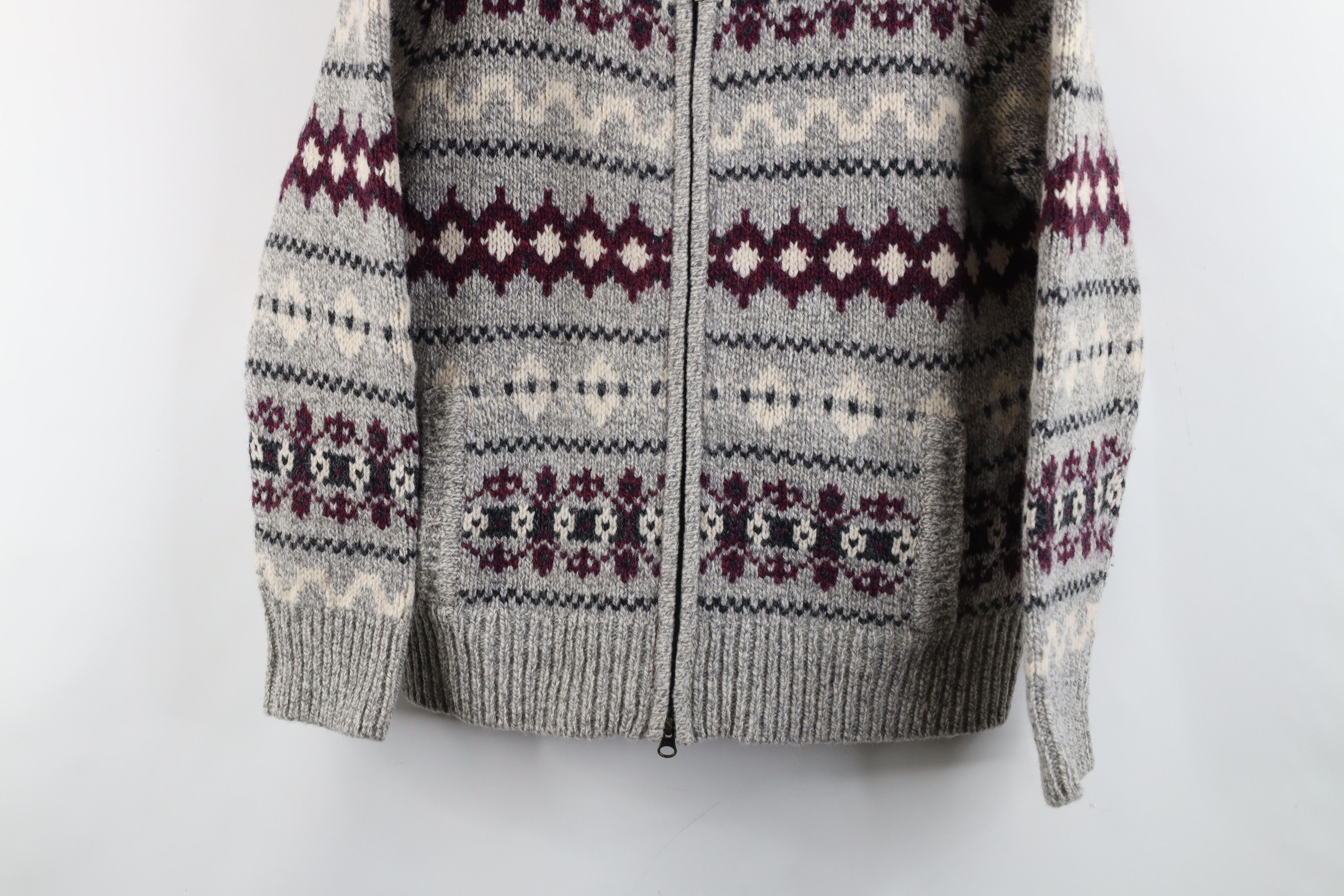 L.L. Bean × Vintage Vintage LL Bean Lambswool Full Zip Cardigan Sweater Size M / US 6-8 / IT 42-44 - 3 Thumbnail