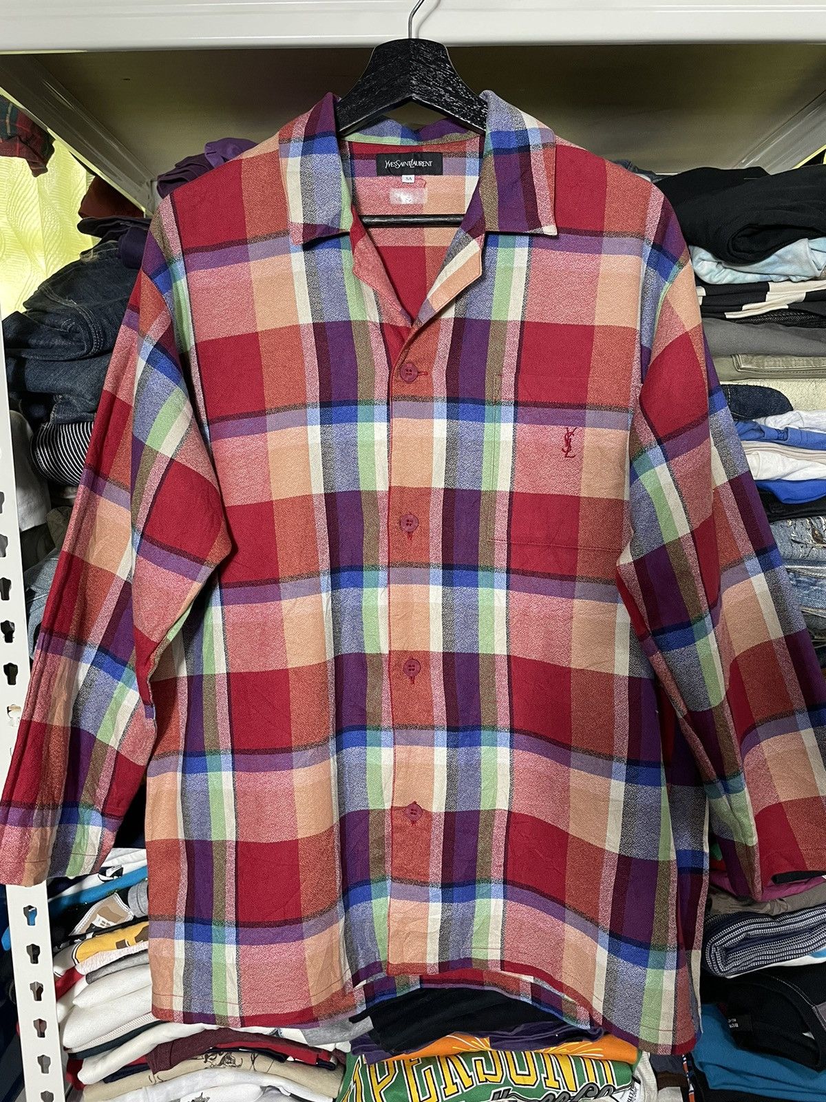 Yves Saint Laurent Vintage Rare Yves Saint Laurent Shirt Size US L / EU 52-54 / 3 - 4 Thumbnail