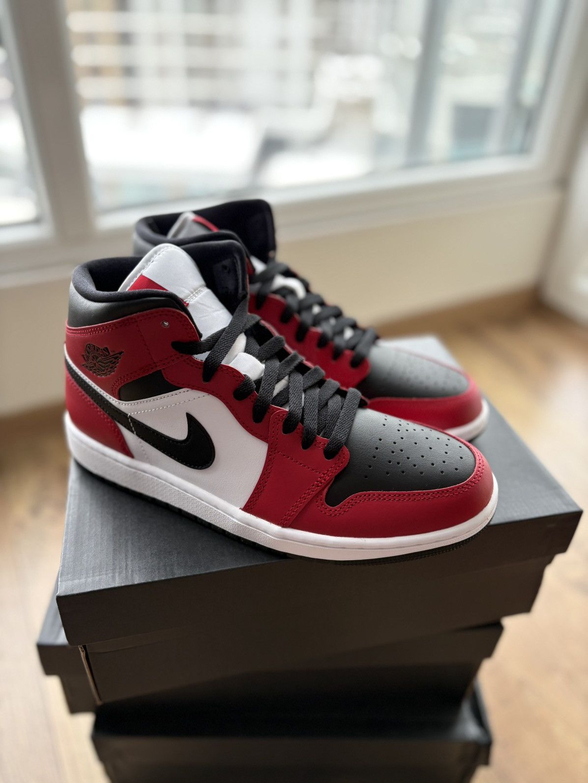 Nike Nike Air Mid 1 “Black / Gym Red” Size US 9.5 / EU 42-43 - 3 Thumbnail