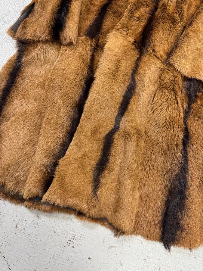 Roberto Cavalli 2000s Roberto Cavalli Royal Reversible Long Fur Brown Coat Size S / US 4 / IT 40 - 9 Thumbnail