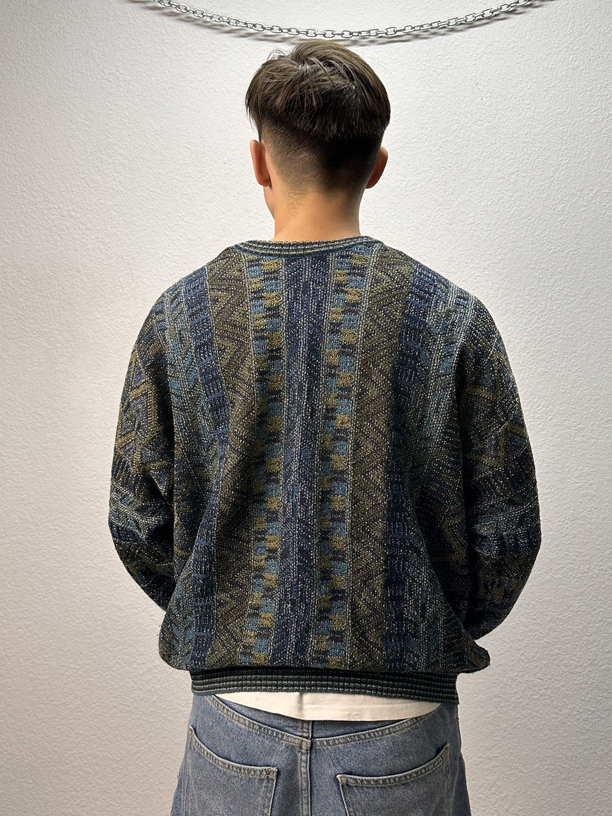 Coogi Vintage Multicolour Carlo Colucci Knit Sweater Coogi Canada Size US L / EU 52-54 / 3 - 10 Thumbnail