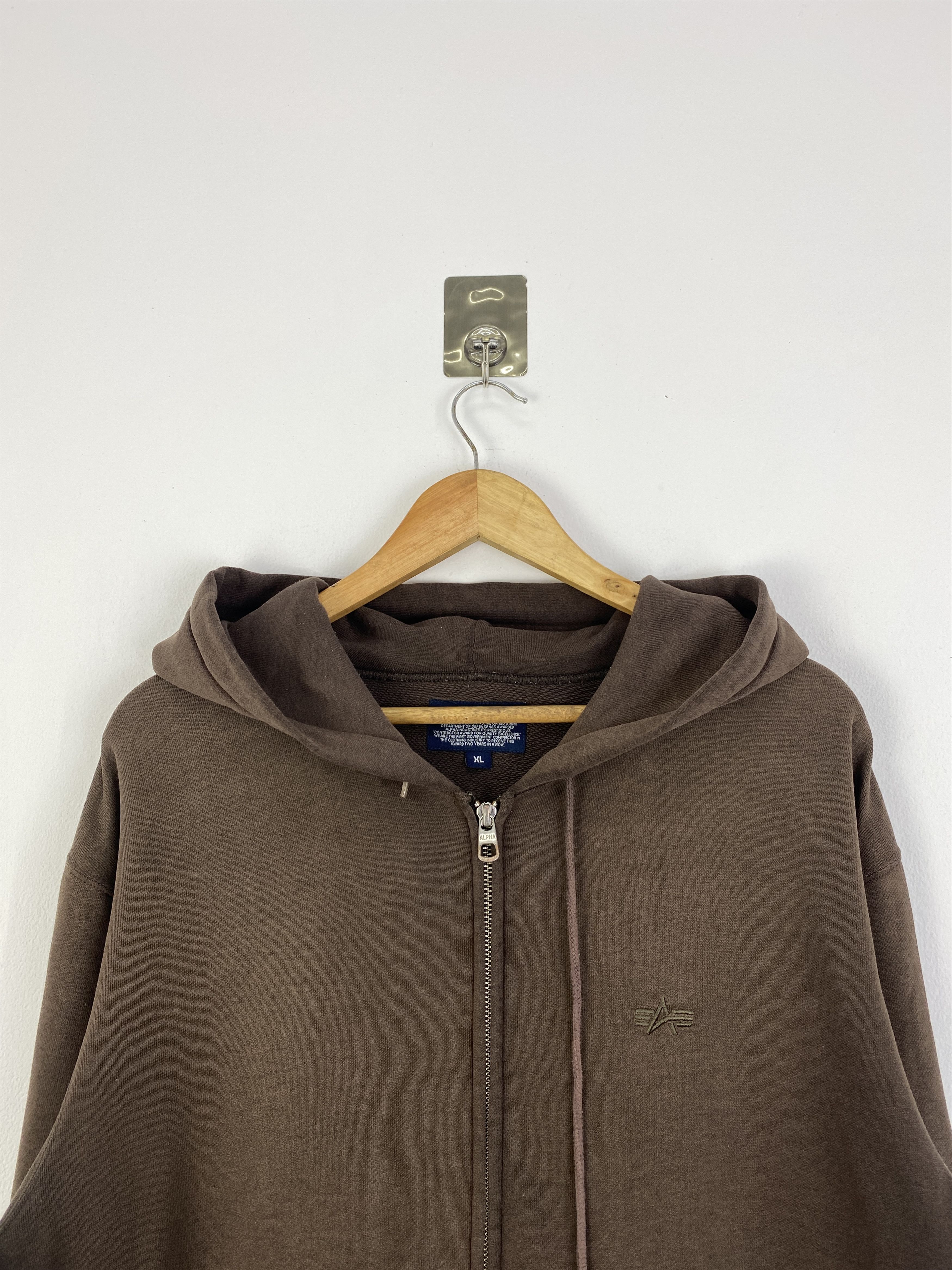 Alpha Industries × Vintage Vintage Alpha Industries Faded Hoodie SH0002 Size US XL / EU 56 / 4 - 3 Thumbnail