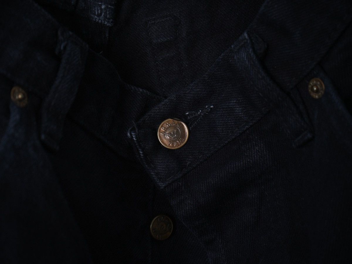 Armani Vintage 90's Armani Jeans Metal Logo Black Denim Comfort fit Size US 32 / EU 48 - 5 Thumbnail