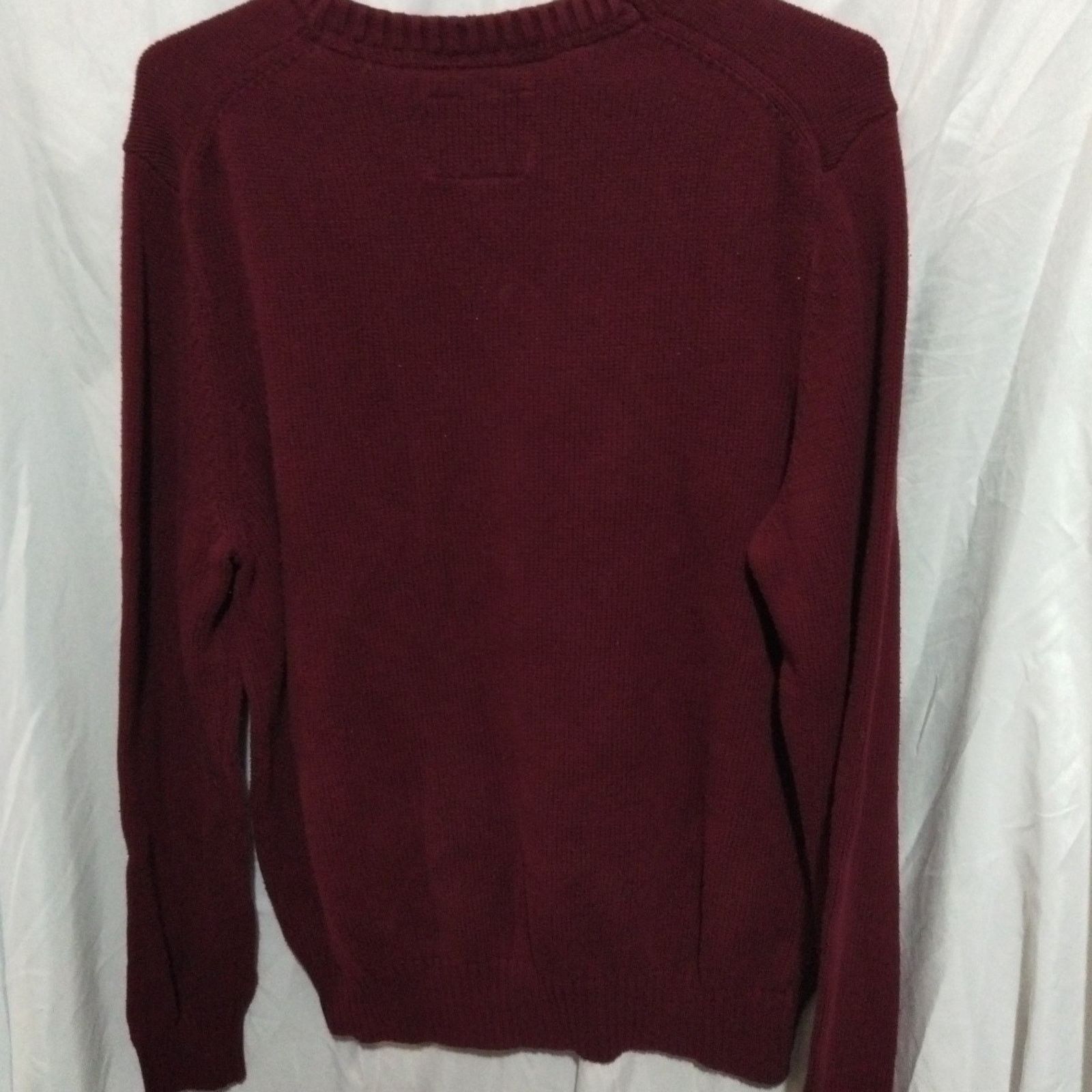 St. Johns Bay St Johns Bay Menswear Burgundy Sweater 100% Cotton Size L Size US L / EU 52-54 / 3 - 6 Thumbnail