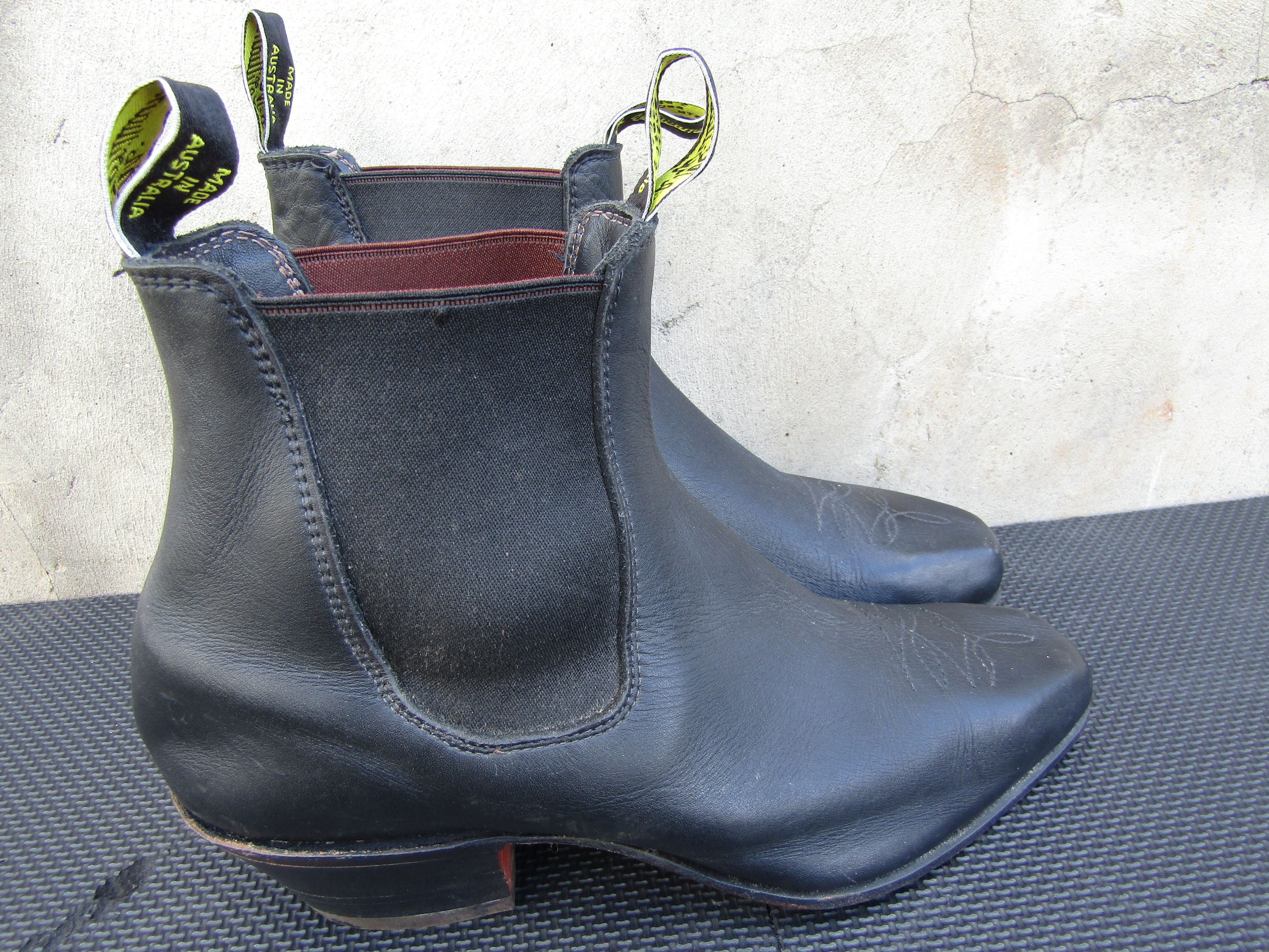 R.M. Williams Vintage RM Williams Black Boots Ranch Cuban Heel Santa Fe Size US 10 / EU 43 - 5 Thumbnail
