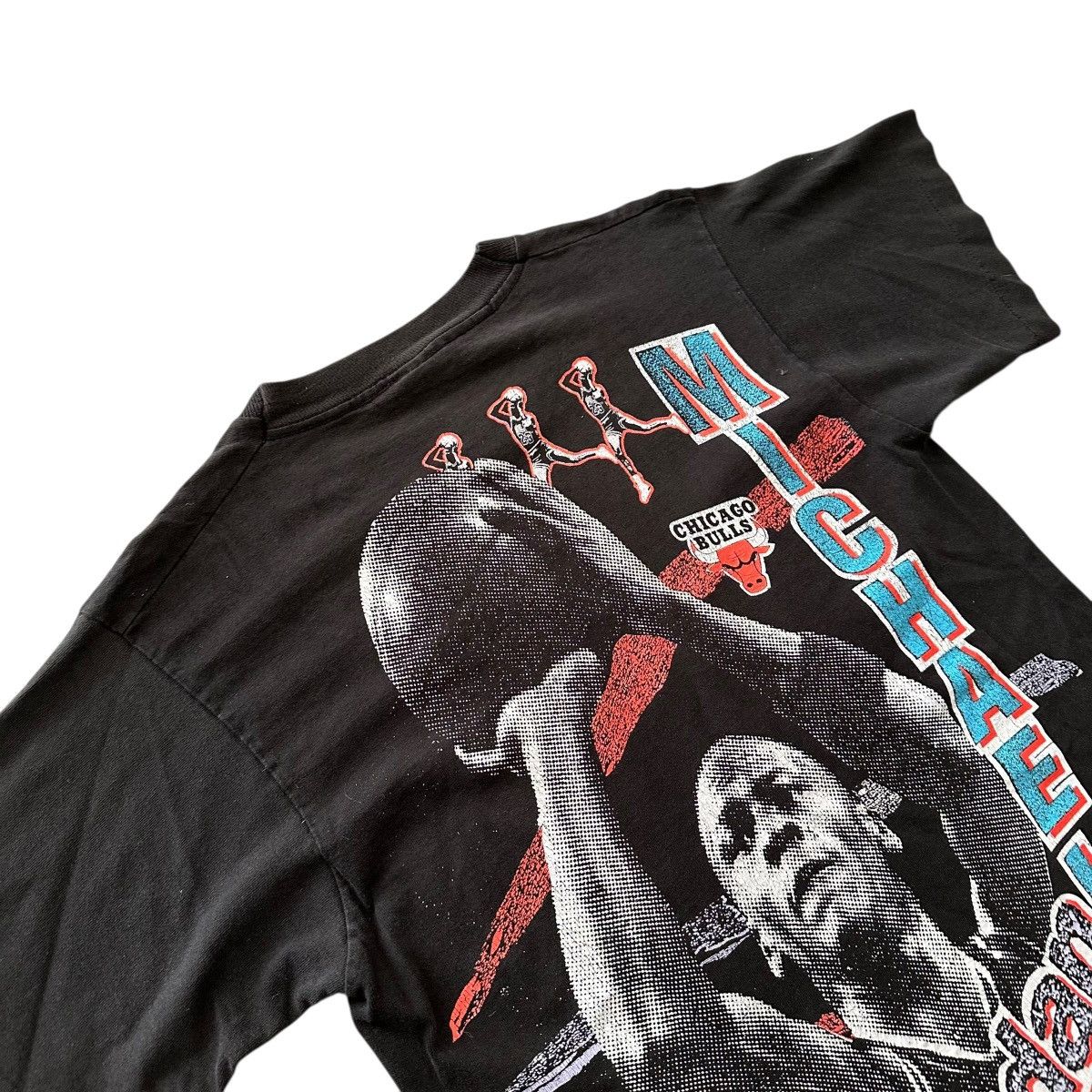 Fruit Of The Loom vintage FOTL Michael Jordan T-shirt Black Magic Johnson Size US M / EU 48-50 / 2 - 14 Thumbnail