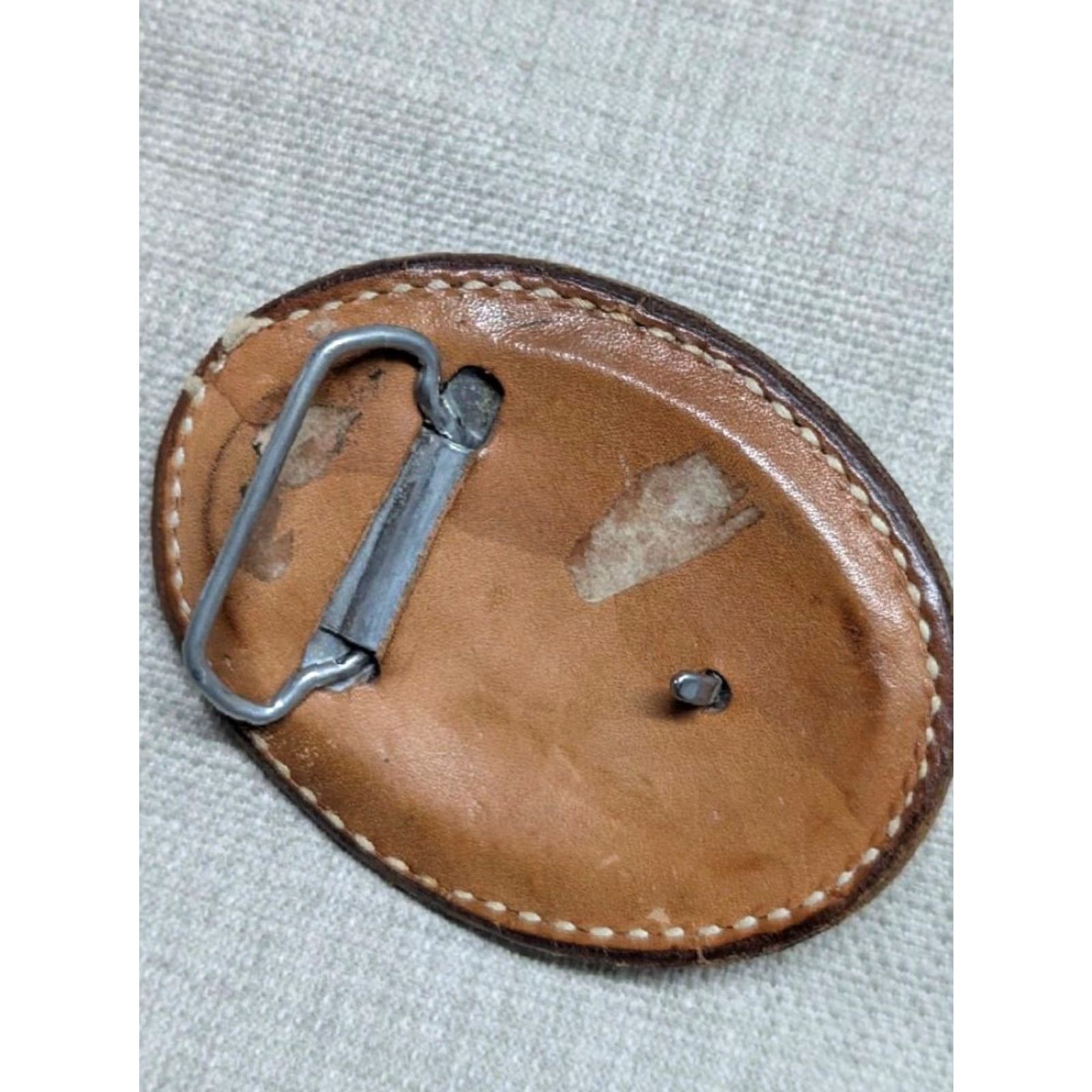 Star Wars VINTAGE belt buckle Western cowhide leather laced 4 x 3" Men Brown Star Wars belt buckle Size ONE SIZE - 3 Thumbnail