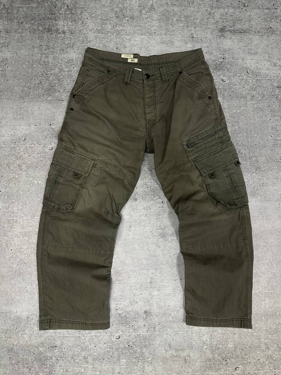 Japanese Brand × Vintage Vintage Japanese Cargo Gray Baggy Pants Size US 36 / EU 52 - 7 Thumbnail