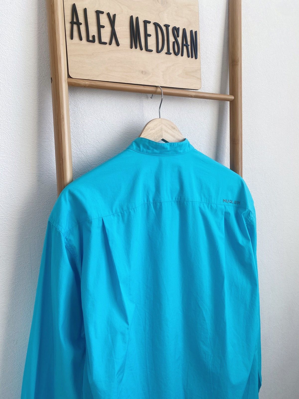 H&M × Mugler × Thierry Mugler Mugler x H&M Double-breasted Poplin Shirt Size М Size US M / EU 48-50 / 2 - 20 Thumbnail