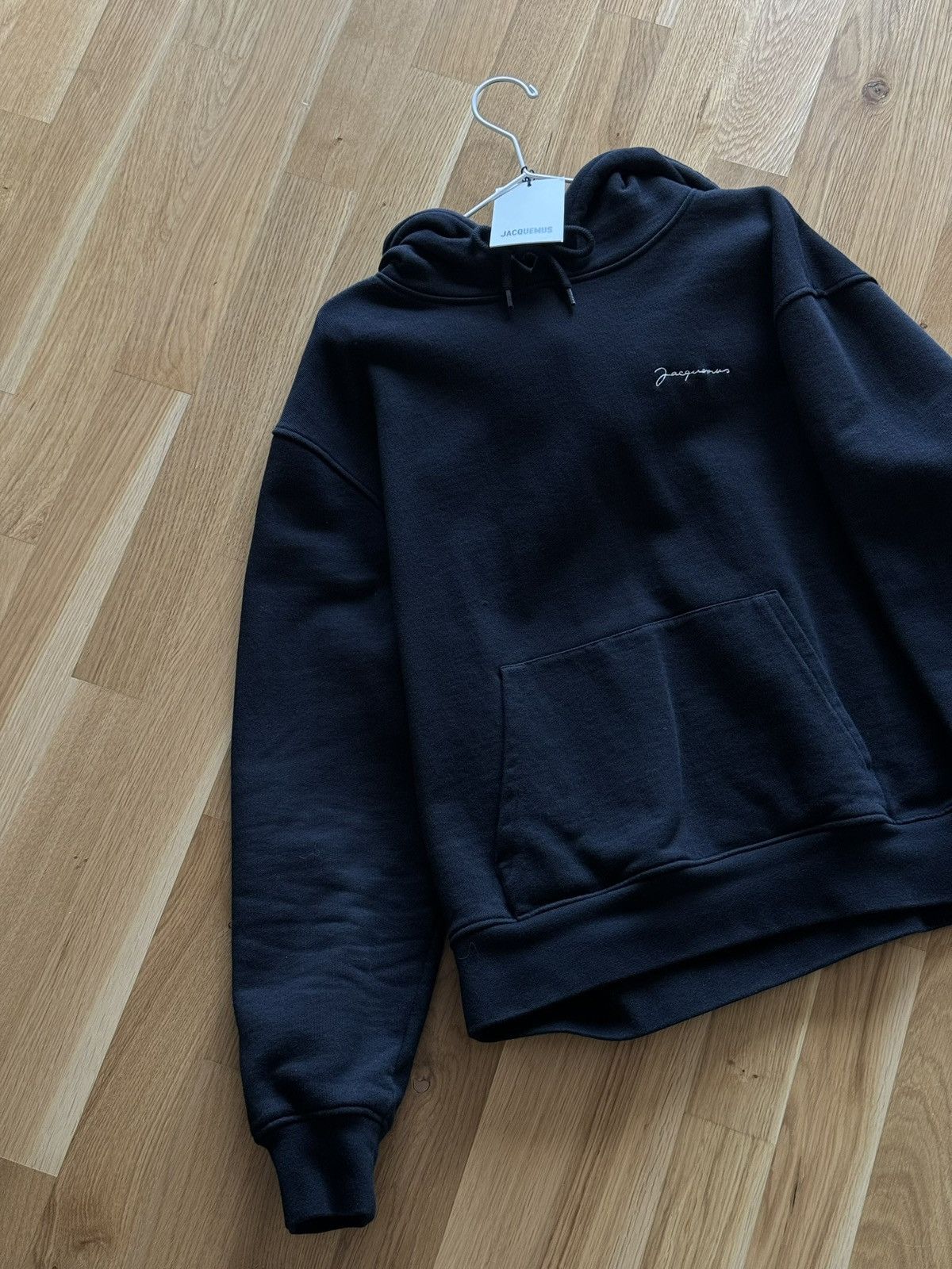Jacquemus Jacquemus Script Logo Hoodie black Size medium Size US M / EU 48-50 / 2 - 1 Thumbnail