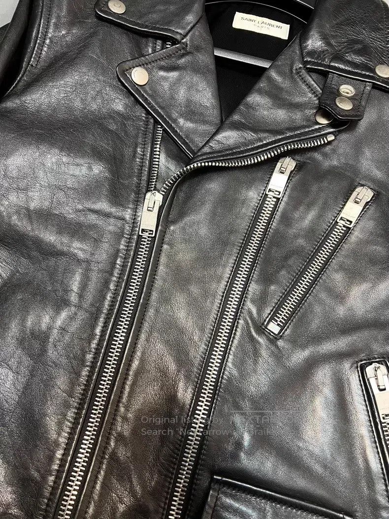 Saint Laurent Paris Saint Laurent Paris Biker Leather Jacket Size US S / EU 44-46 / 1 - 4 Thumbnail