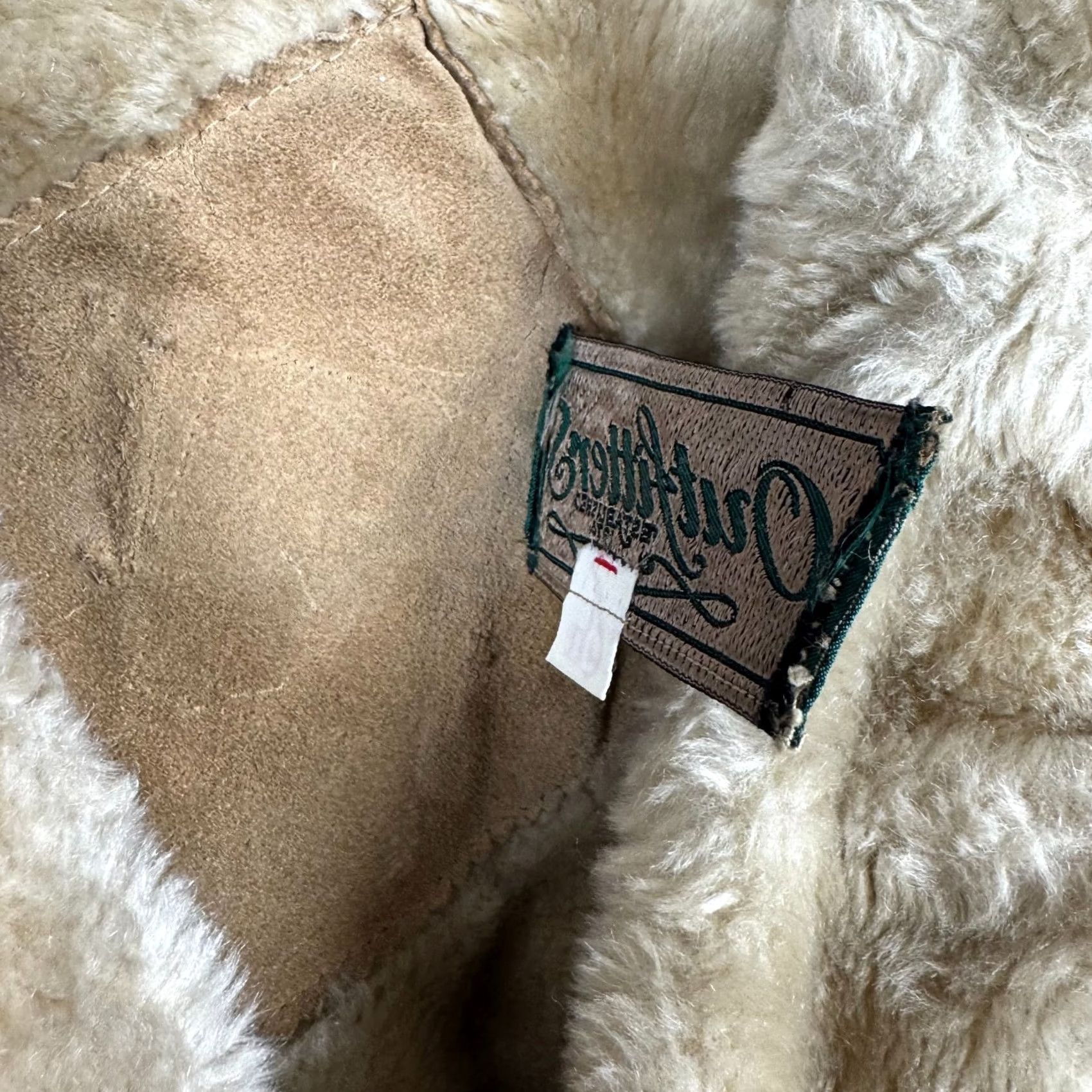 Urban Outfitters VINTAGE Outfitters Suede Rancher Western Coat Faux Fur Lined 1970s Mens L Brown Size US L / EU 52-54 / 3 - 3 Thumbnail