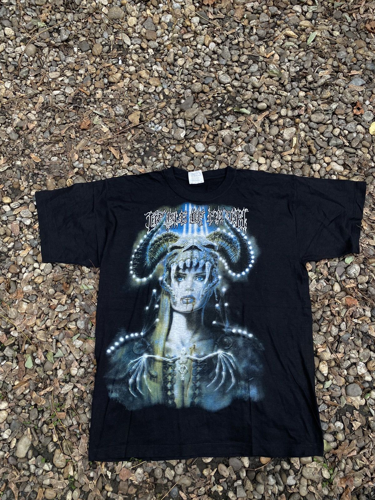 Band Tees × Vintage Vintage Cradle Of Filth Dark Metall Tee Size US XL / EU 56 / 4 - 1 Thumbnail