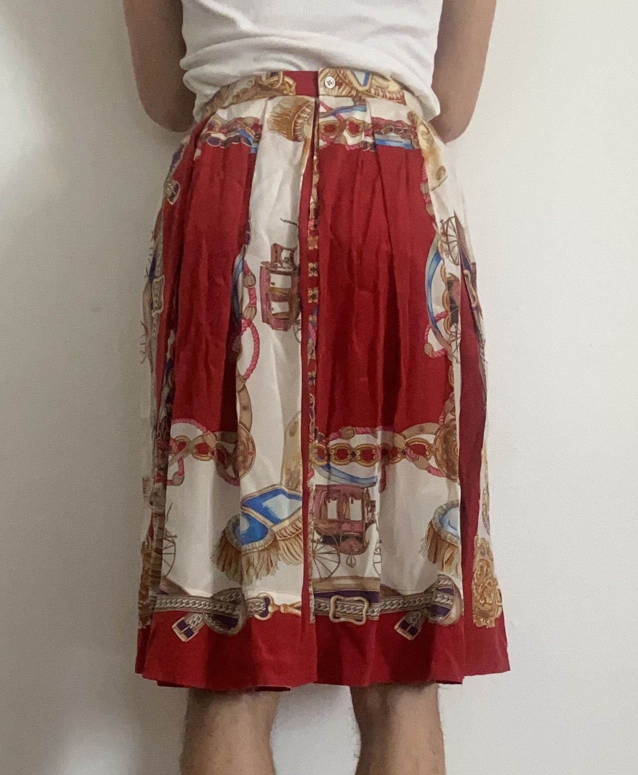 CDG by Comme des Garcons CdG CdG Silk Scarf Skirt Size 27" / US 4 / IT 40 - 5 Thumbnail