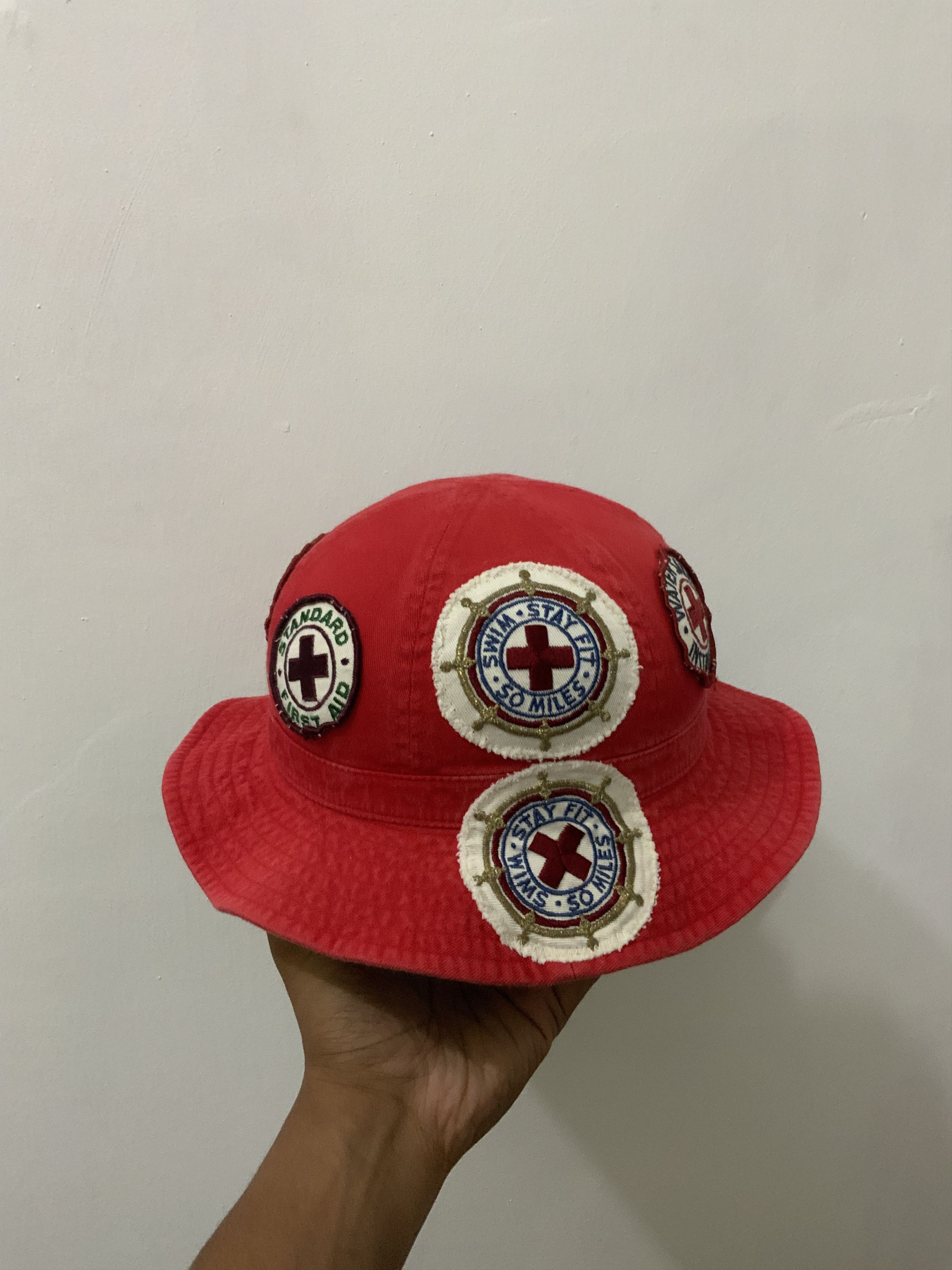 Japanese Brand Fun Duty Patch Bucket Hat Size ONE SIZE - 5 Thumbnail