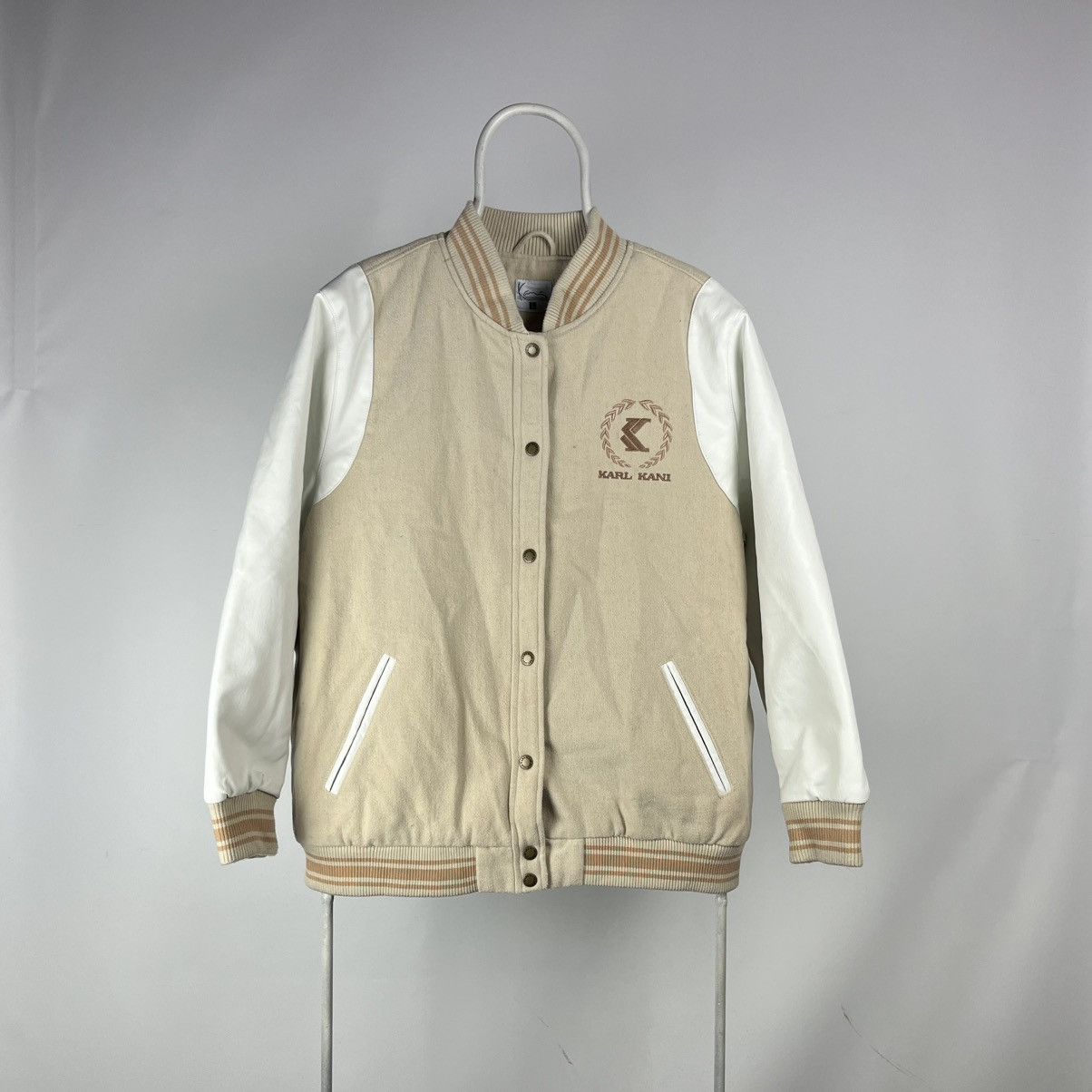 Karl Kani Karl kani old school bomber jacket wool polyester size Large Size US L / EU 52-54 / 3 - 2 Thumbnail