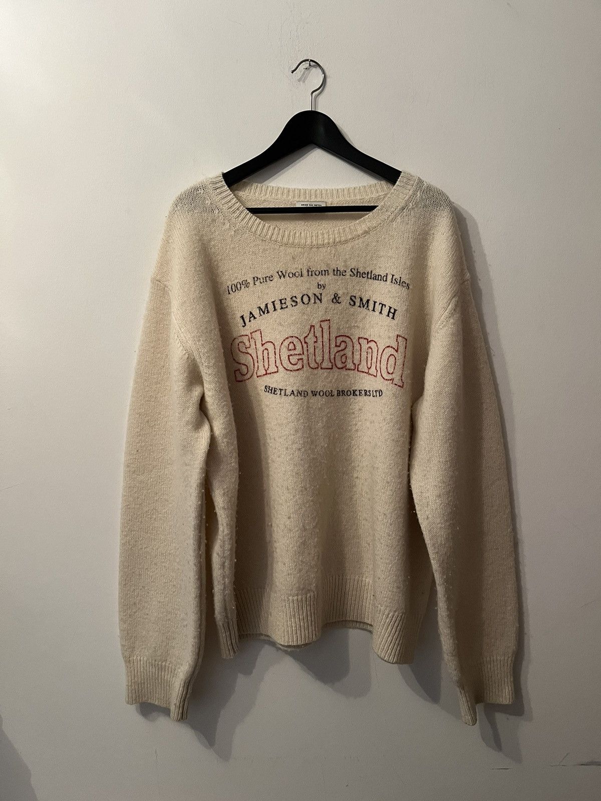 Dries Van Noten Dries Van Noten “Shetland” Wool Knit Sweater | Grailed