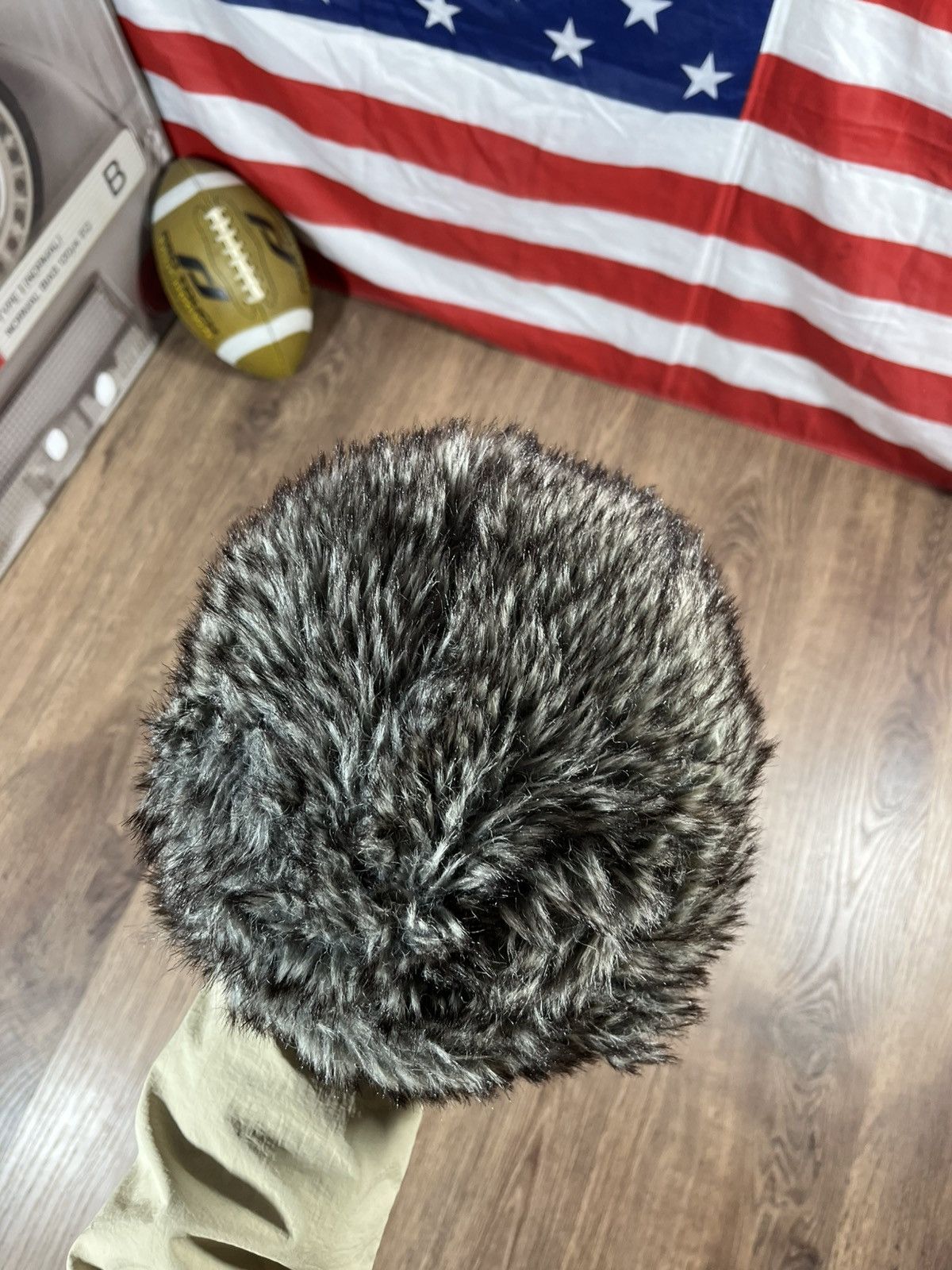 Japanese Brand Vintage Fuzzy Mohair Ushanka Drill Hat Y2k Size ONE SIZE - 5 Thumbnail